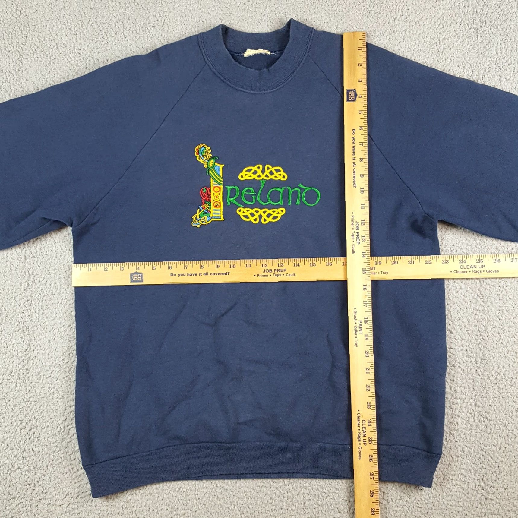 Vintage Vintage Ireland Faded Raglan Sleeve Size XL Pullover Crewneck Sweatshirt 90s Size US XL / EU 56 / 4 - 8 Thumbnail