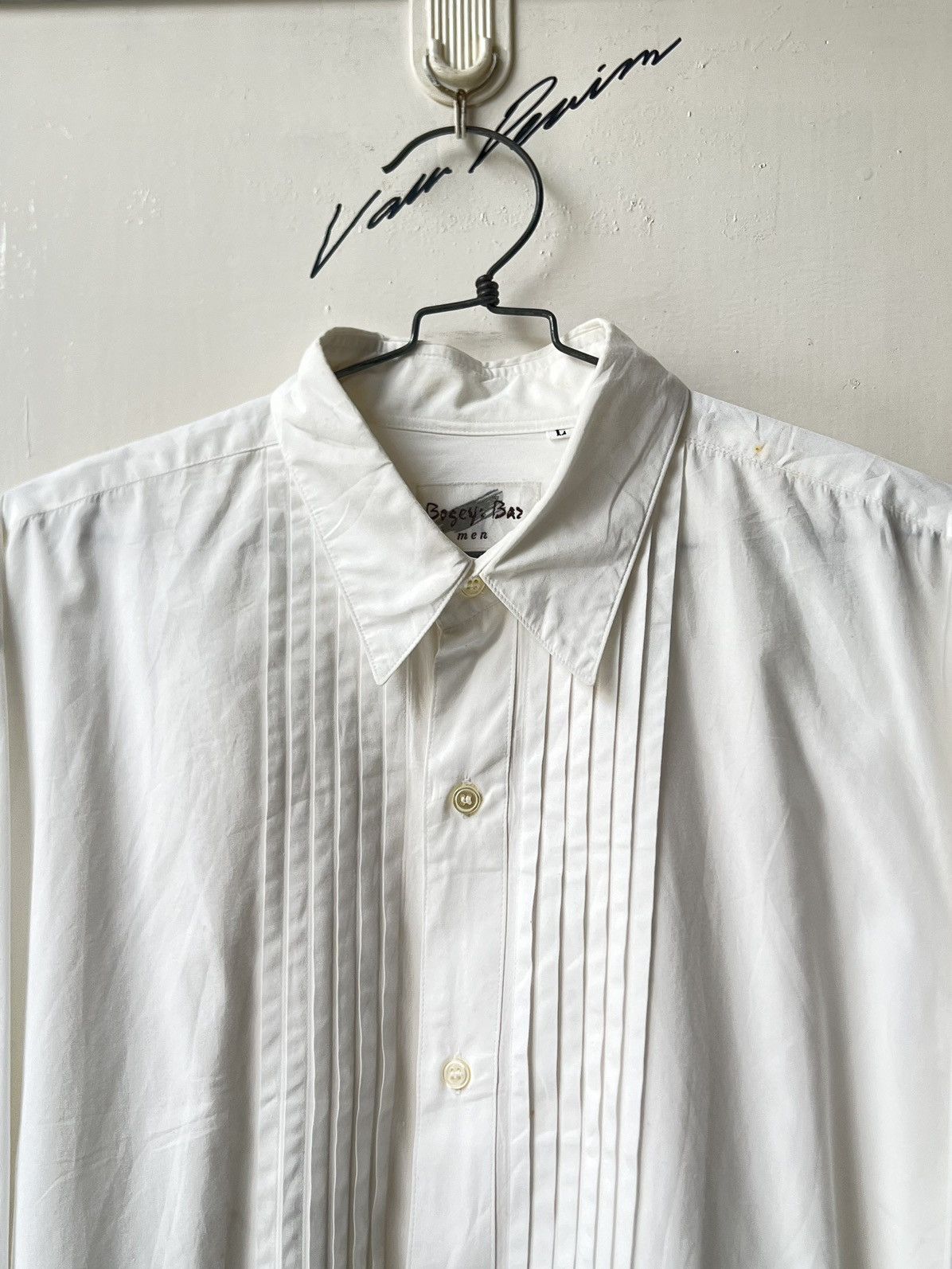 Yohji Yamamoto BOSEY’S BAZ MEN White Shirt Size US L / EU 52-54 / 3 - 10 Thumbnail