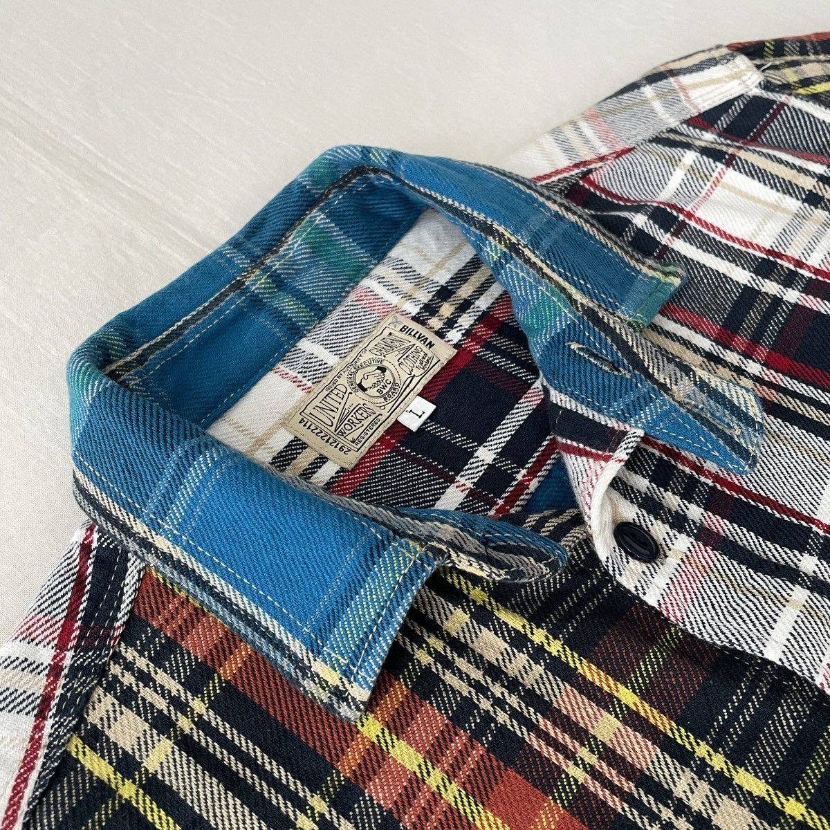 Toyo Enterprises Billvan Japan Heavy Cotton Flannel Shirts Workwear Style Size US M / EU 48-50 / 2 - 6 Thumbnail