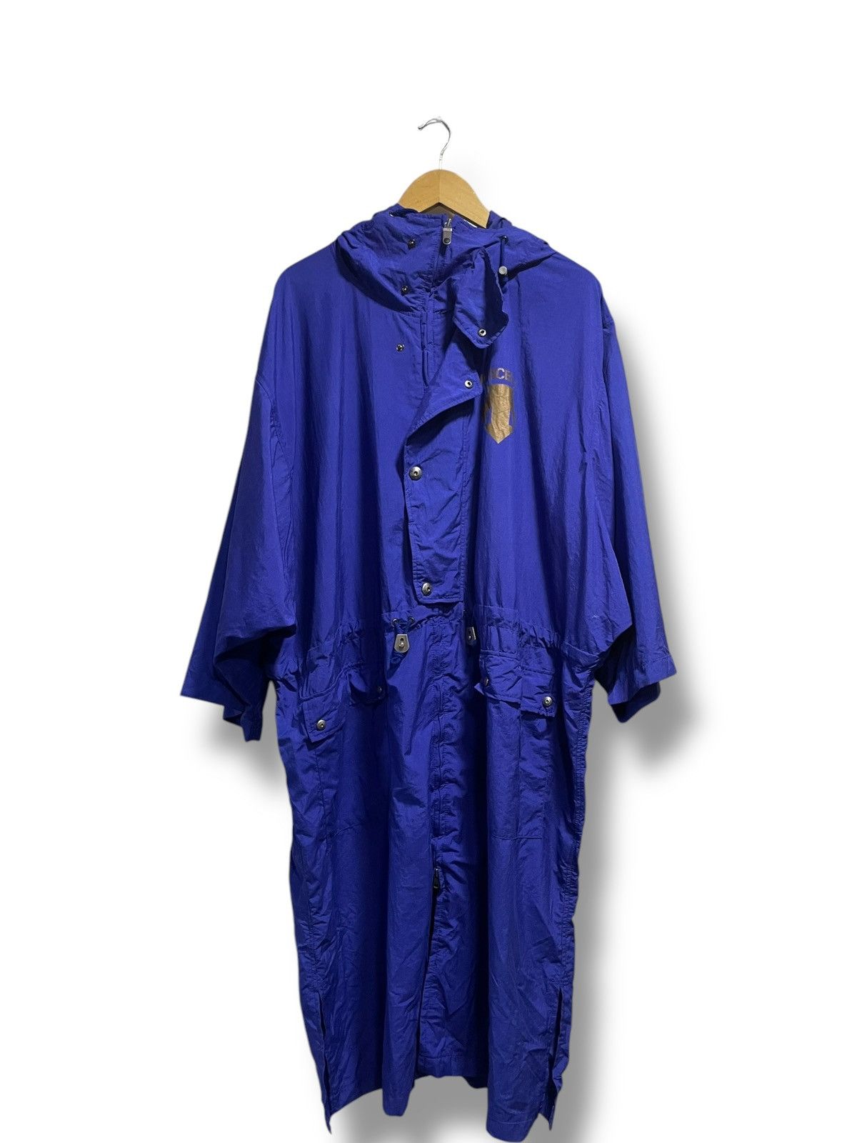 Descente × Japanese Brand × Vintage Vintage DESCENTE Back-print Hooded Long Coat (93) Size US XXL / EU 58 / 5 - 1 Thumbnail