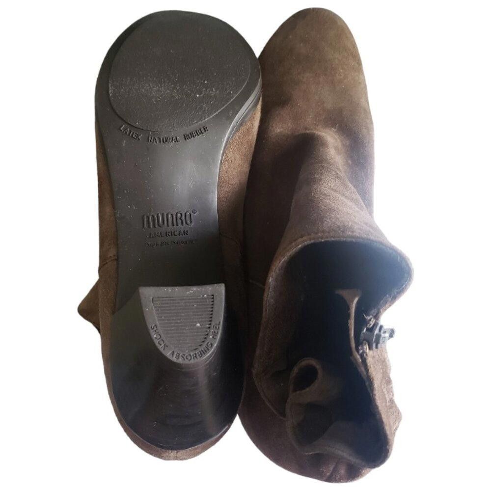 Designer SH133 Murno Brown Suede Booties 9.5 Size US 9.5 / IT 39.5 - 6 Thumbnail