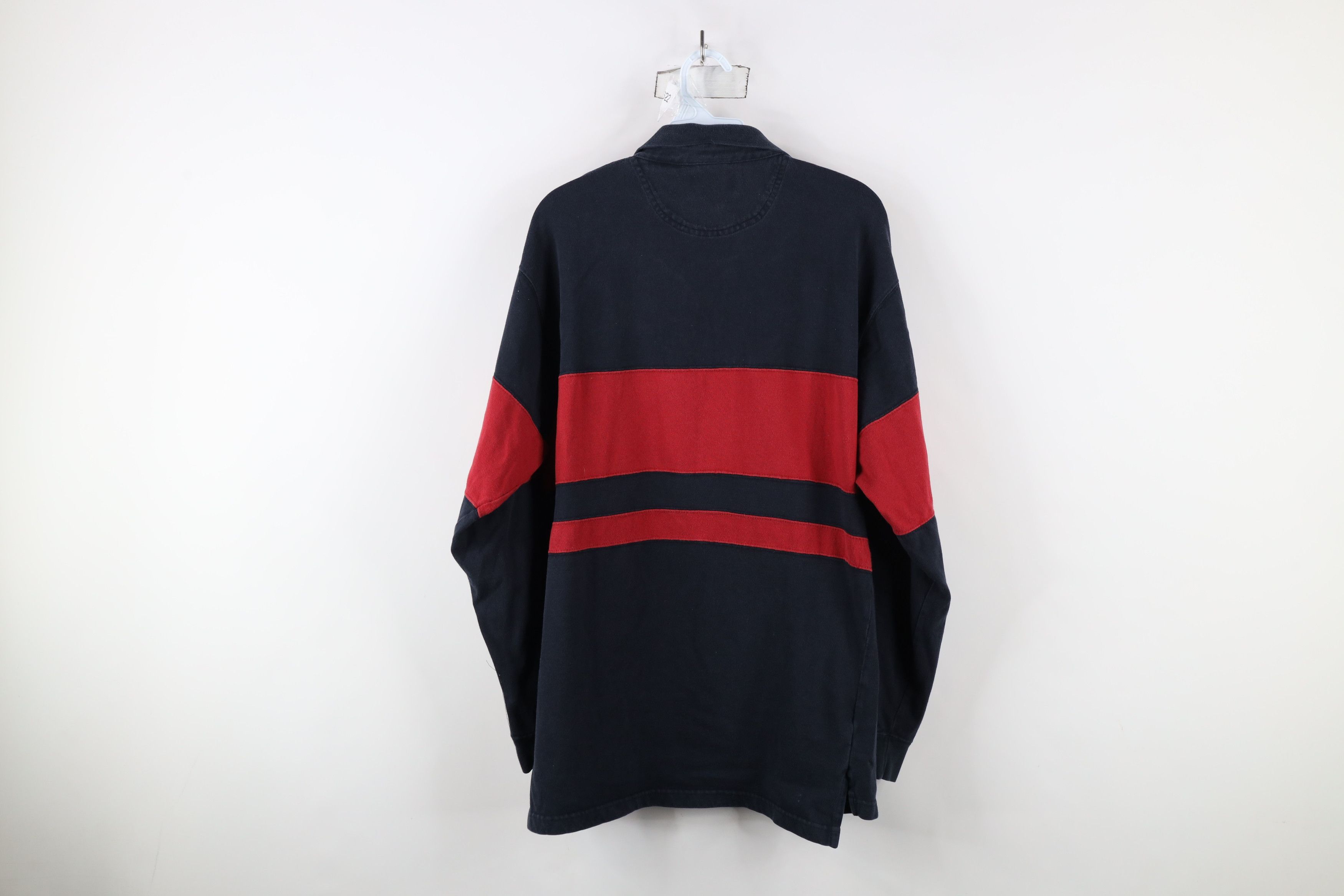Vintage Vintage 90s Streetwear Block Long Sleeve Rugby Polo Shirt Size US M / EU 48-50 / 2 - 9 Thumbnail