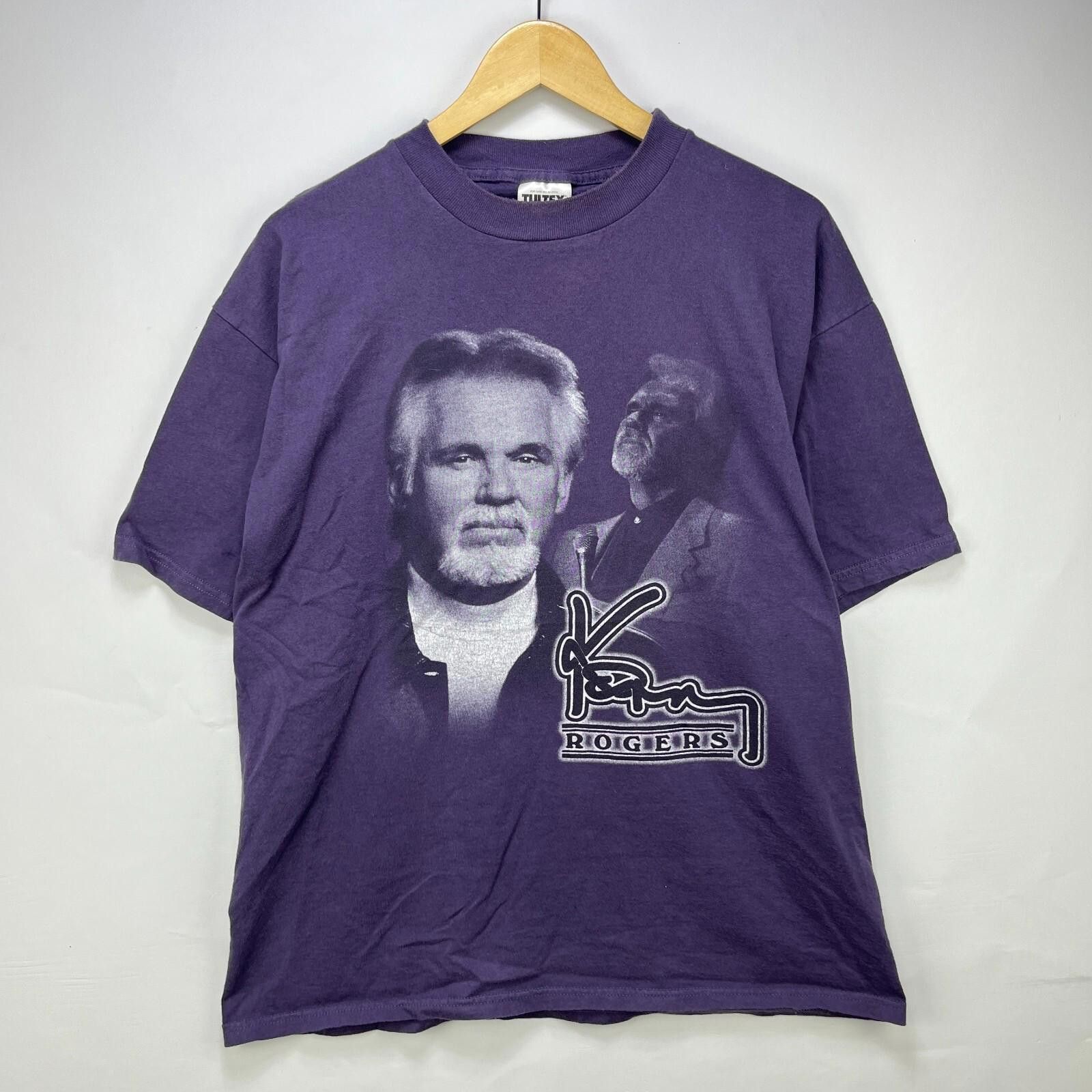 Tultex Vintage 90s Kenny Rogers Tour T Shirt XL Rap Tee Size US XL / EU 56 / 4 - 1 Thumbnail