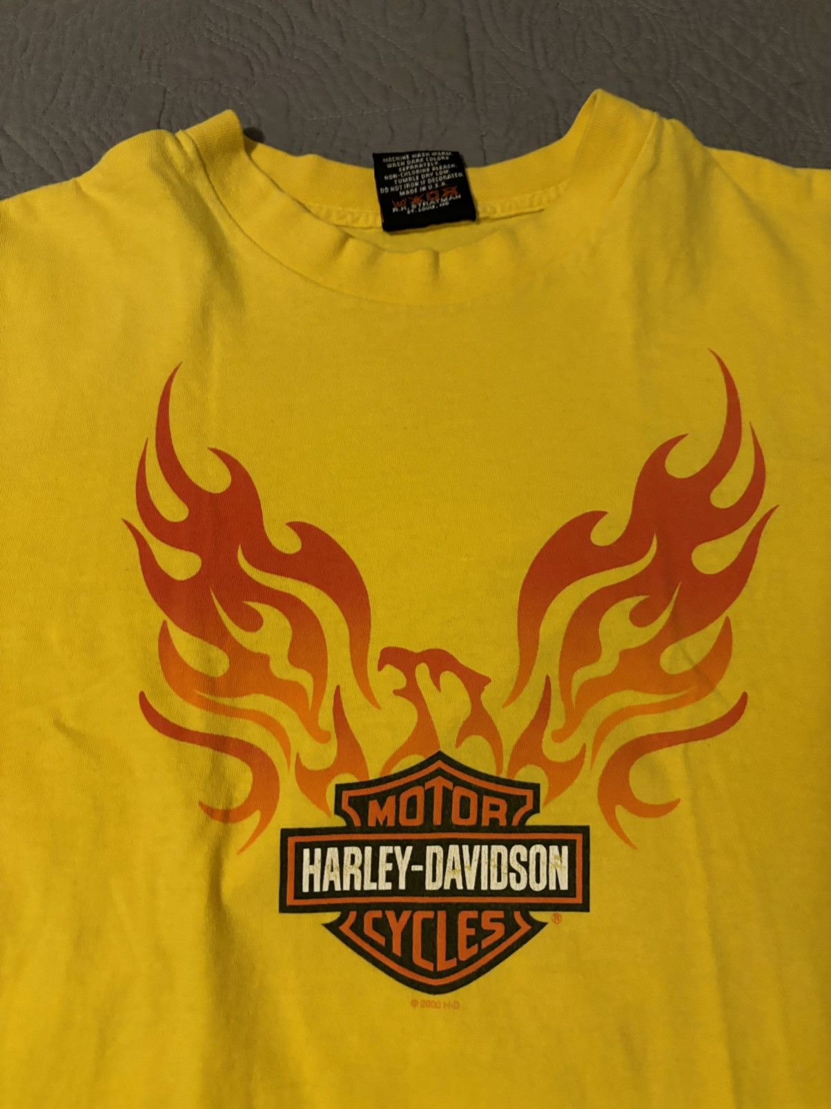 Harley Davidson × Vintage Harley Davidson tee with Phoenix design Size US L / EU 52-54 / 3 - 1 Thumbnail