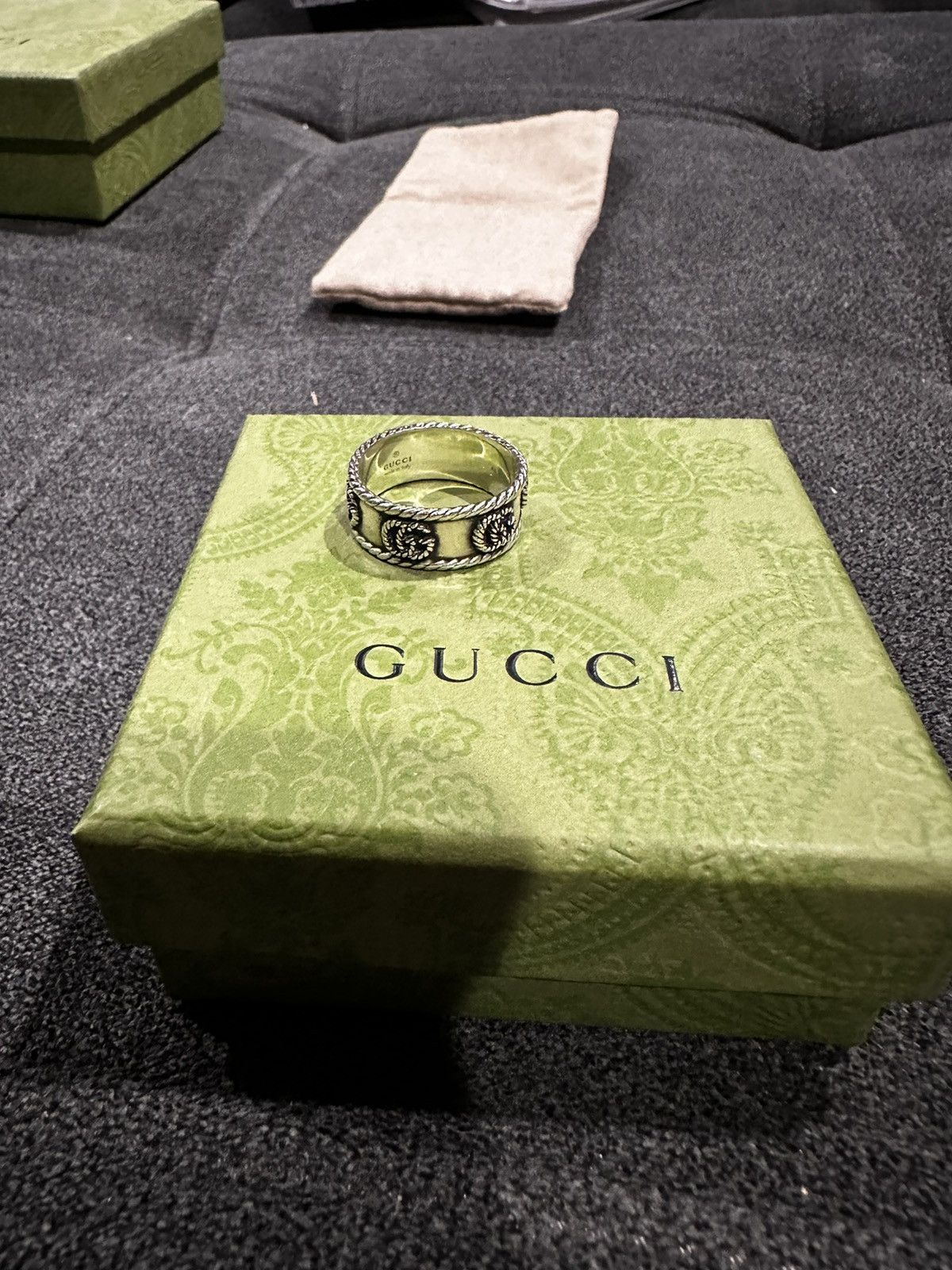 Gucci Ring with double G in silver Size ONE SIZE - 1 Thumbnail