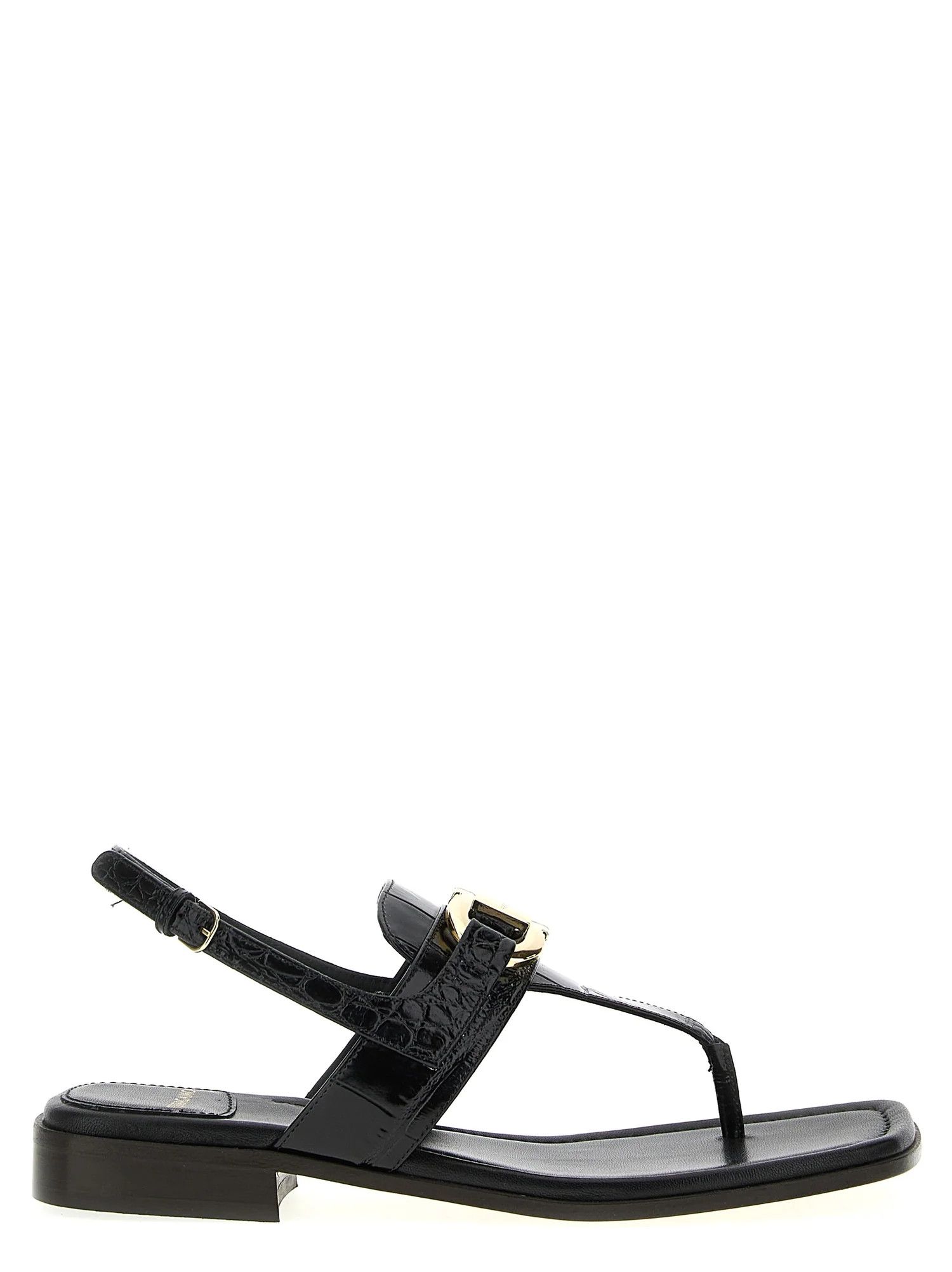 Salvatore Ferragamo o1s1rm0924 Lula Sandals in Black Size US 9.5 / IT 39.5 - 1 Thumbnail