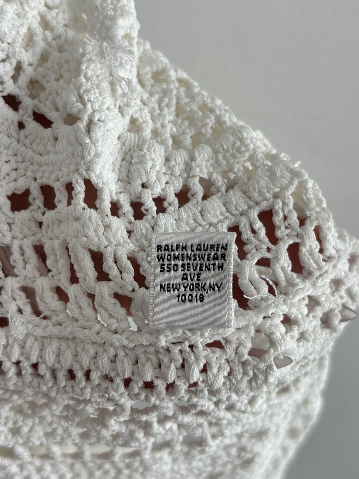 Ralph Lauren Rare Ralph Lauren Hand-Crocheted S-Top – Vintage Boho Luxury Size S / US 4 / IT 40 - 4 Thumbnail
