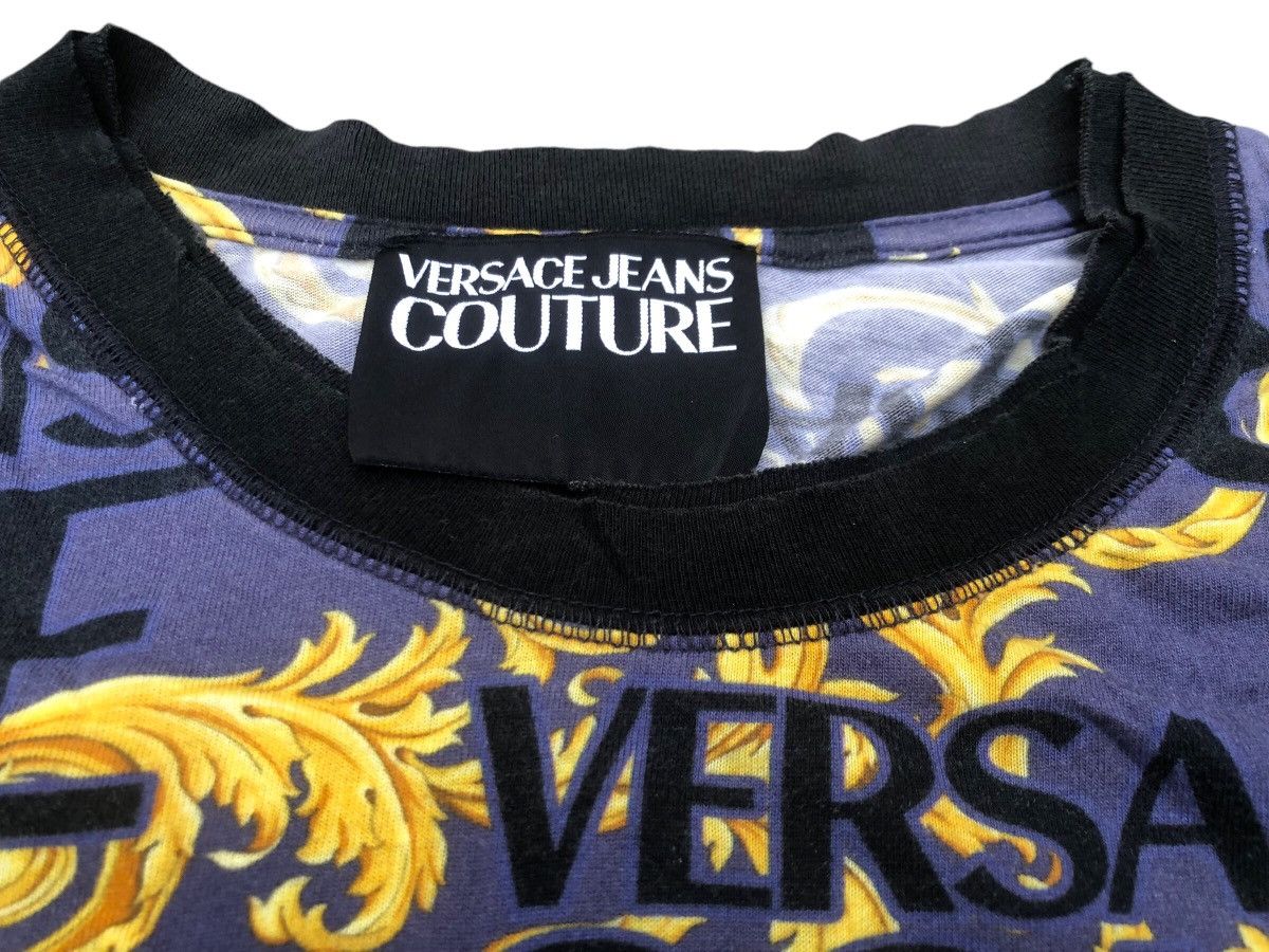 Versace Auth VERSACE JEANS COUTURE All-Over Print Medusa T-Shirt Size US M / EU 48-50 / 2 - 7 Thumbnail