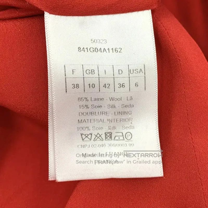 Dior Dior Red Wool Women's Dress . Size S / US 4 / IT 40 - 6 Thumbnail