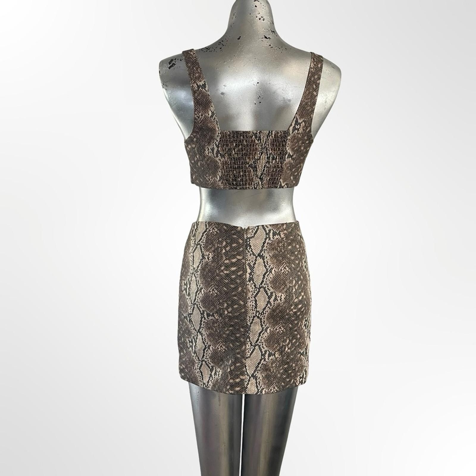 Forever 21 Cute Forever 21 Brown Snake Print Set in size S Size S / US 4 / IT 40 - 3 Thumbnail