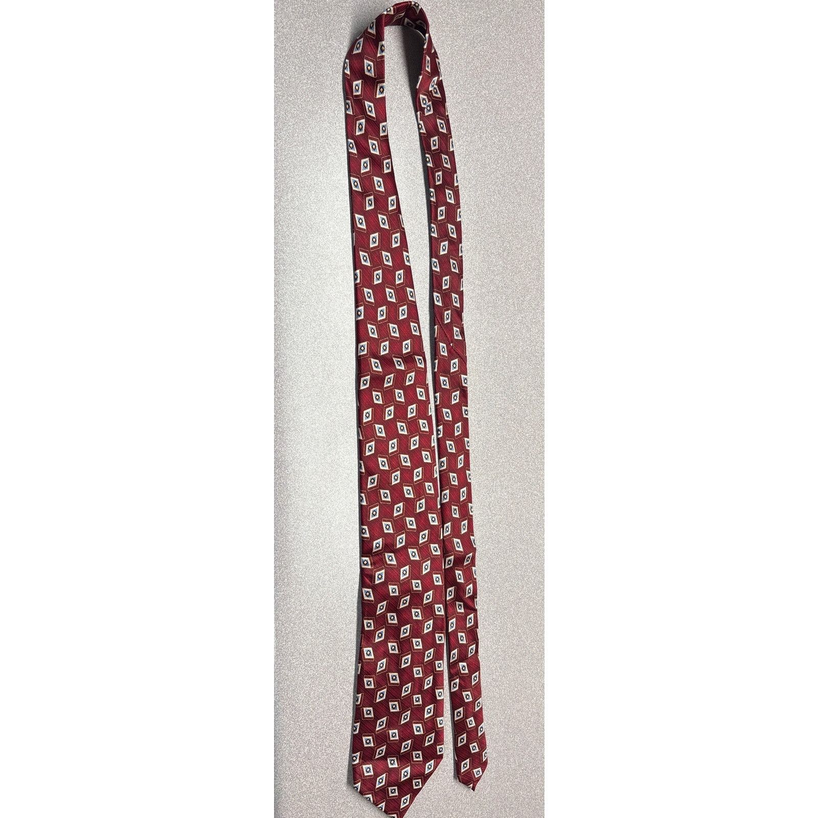 Other Meeting Street Handmade Silk Maroon Tie Size ONE SIZE - 7 Thumbnail