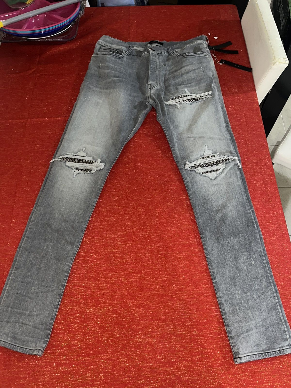 Amiri Amiri Boucle MX1 Jeans Sz 38 Size US 38 / EU 54 - 16 Thumbnail