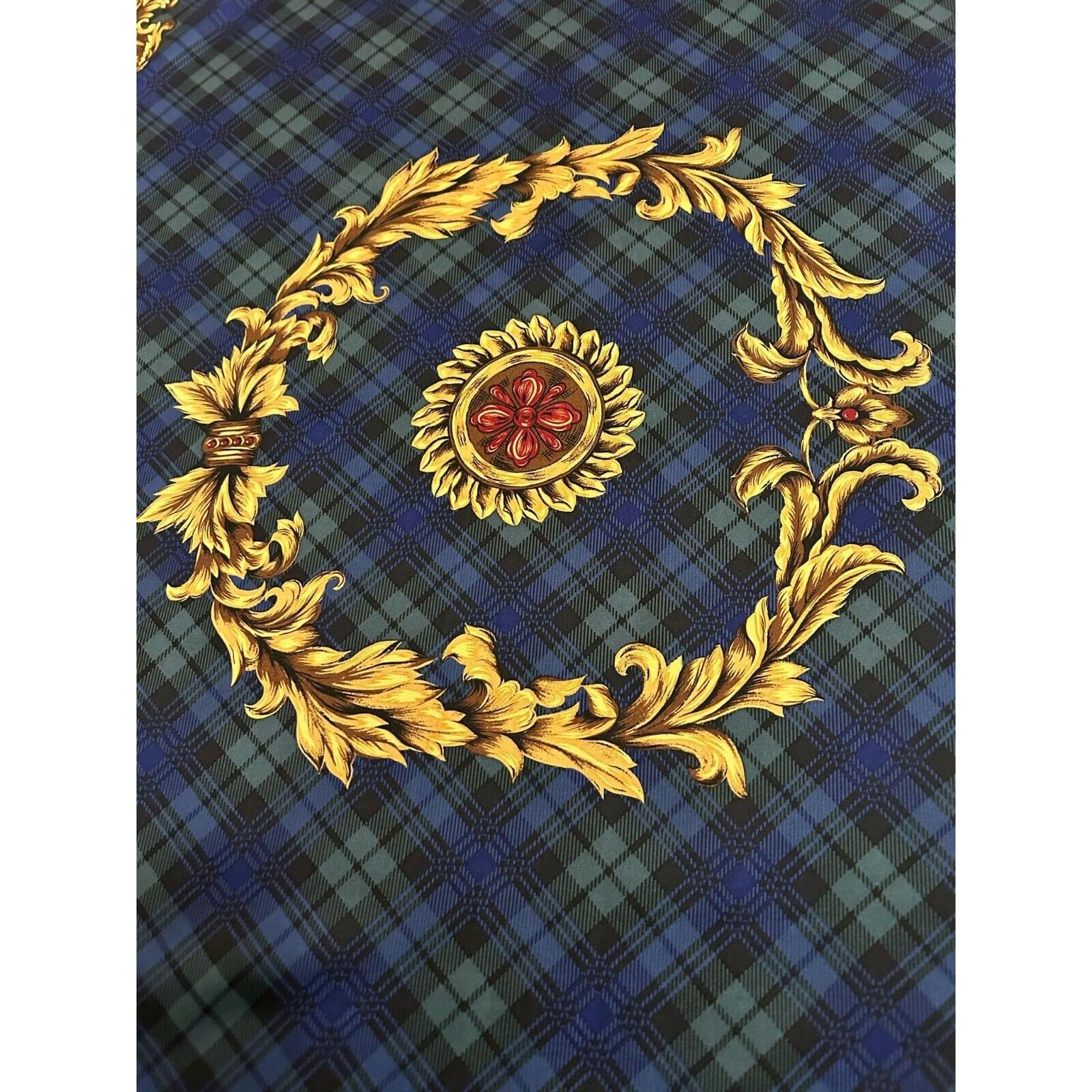 Ralph Lauren LAUREN RALPH LAUREN Tricolor Baroque Print Scarf Silk Italy Size ONE SIZE - 6 Thumbnail