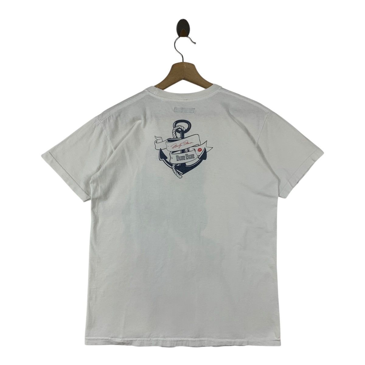 Blue Blue Japan × Japanese Brand × Vintage Vintage 90s BLUE BLUE x MARILYN MONROE photo printed tee Size US S / EU 44-46 / 1 - 4 Thumbnail
