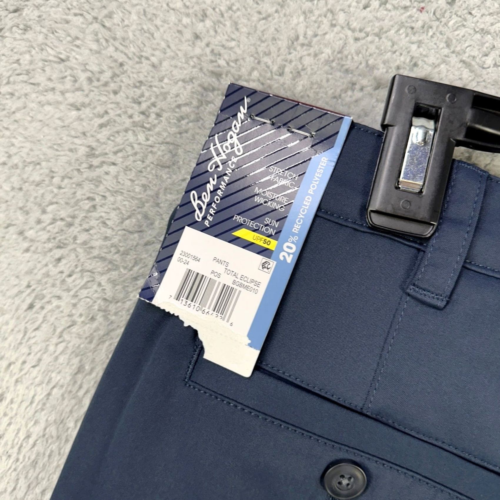 Hogan Ben Hogan Mens Chino Pants 30X30 Blue Flat Front Performance Straight NEW Size US 30 / EU 46 - 5 Thumbnail