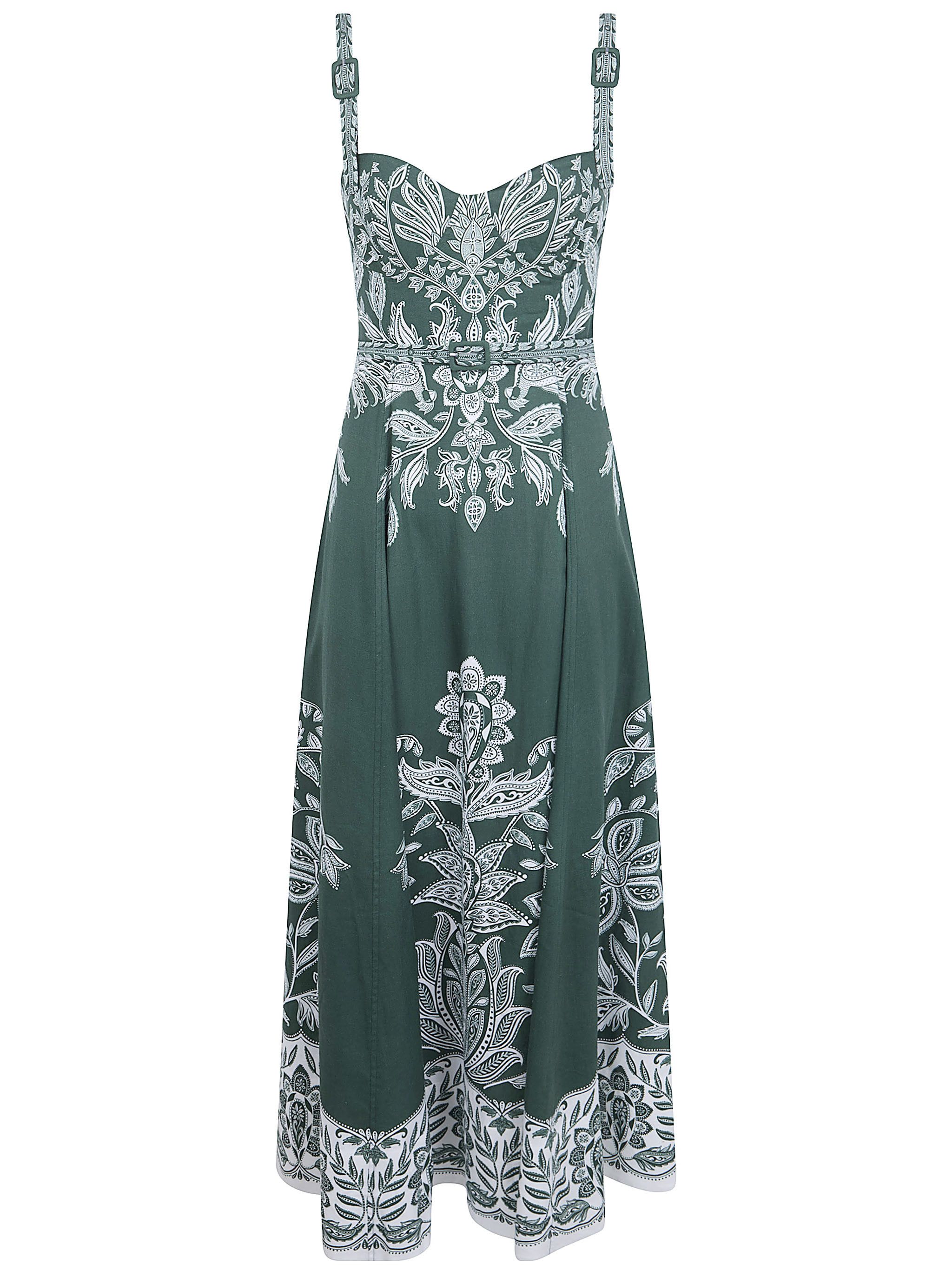 BELT BUCKLES MAXI DRESS