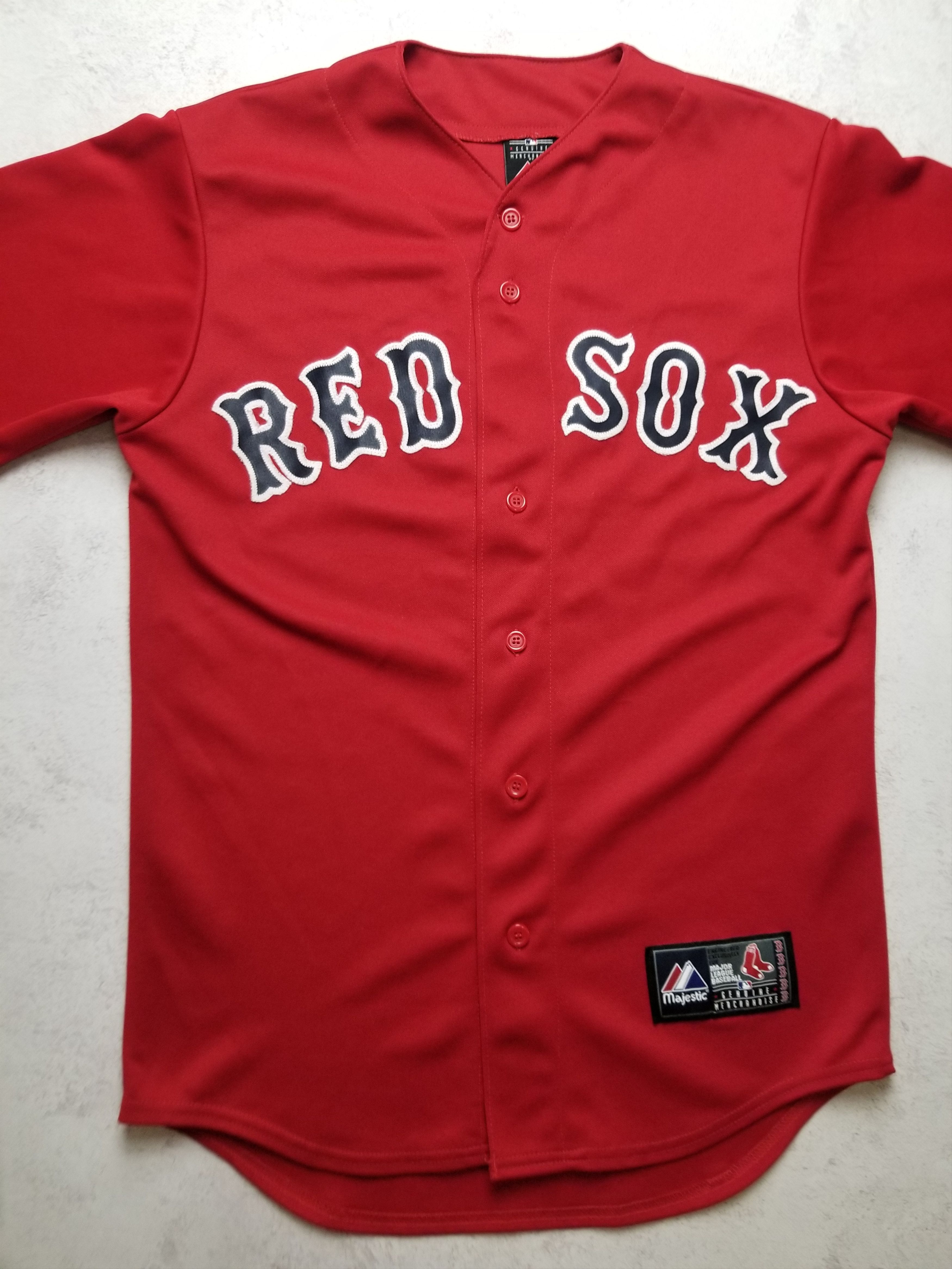 Majestic Vintage Boston Red Sox Majestic Red MLB Jersey Size US S / EU 44-46 / 1 - 11 Thumbnail