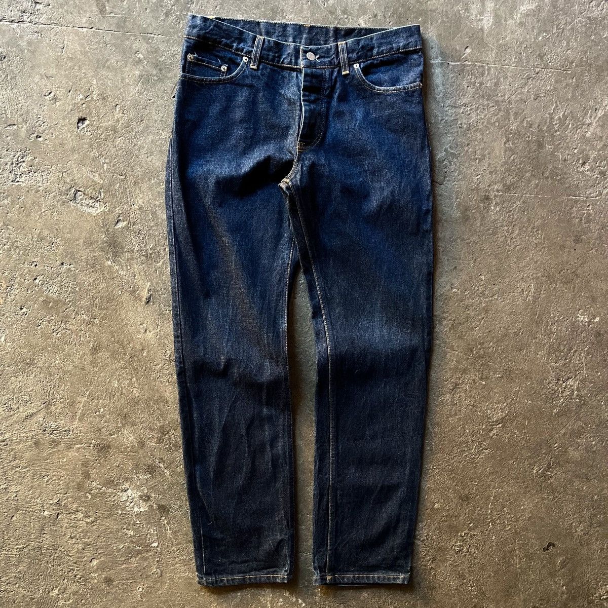 Helmut lang classic raw denim pants