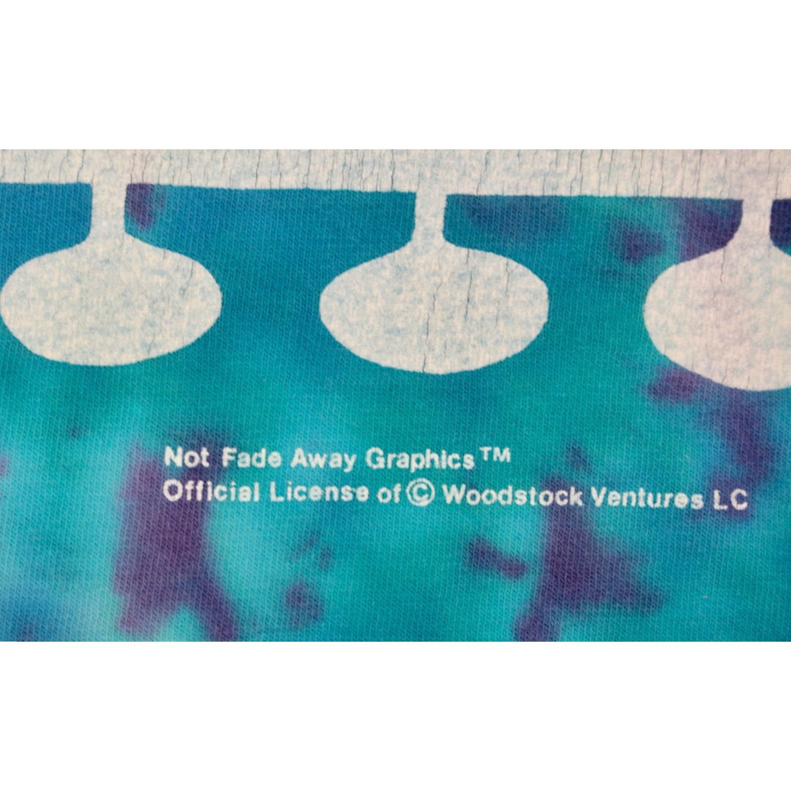 Vintage NFA Woodstock 1994 TShirt XL Blue Tie Dye T-Shirt Mens VTG 90s Graphic Tee Size US XL / EU 56 / 4 - 5 Thumbnail