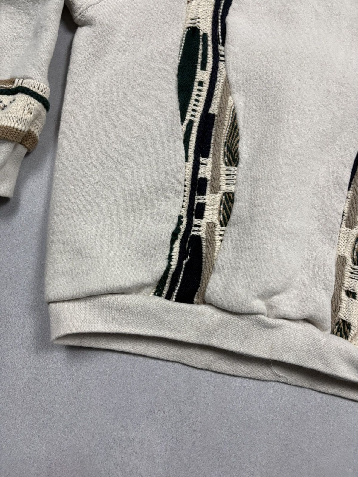 Nike Vintage Reworked Nike Sweatshirt Knit Insert Y2K 90s Coogi Size US M / EU 48-50 / 2 - 8 Thumbnail