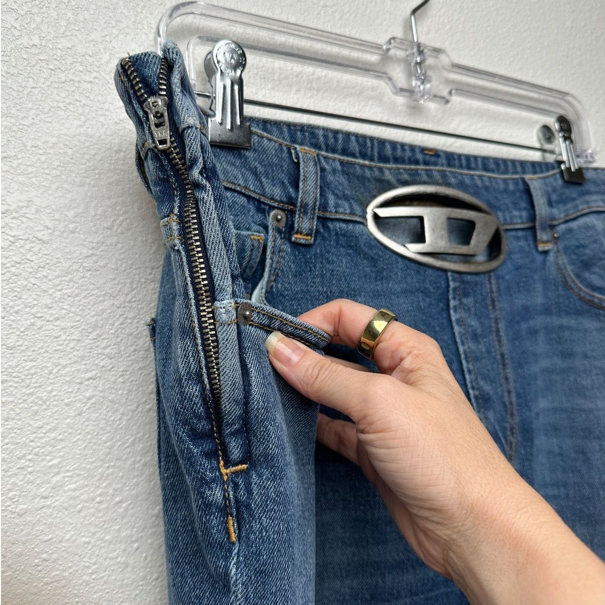 Diesel Rare Diesel Jeans Medium Wash Womens US 32 D Buckle Size 32" / US 10 / IT 46 - 3 Thumbnail