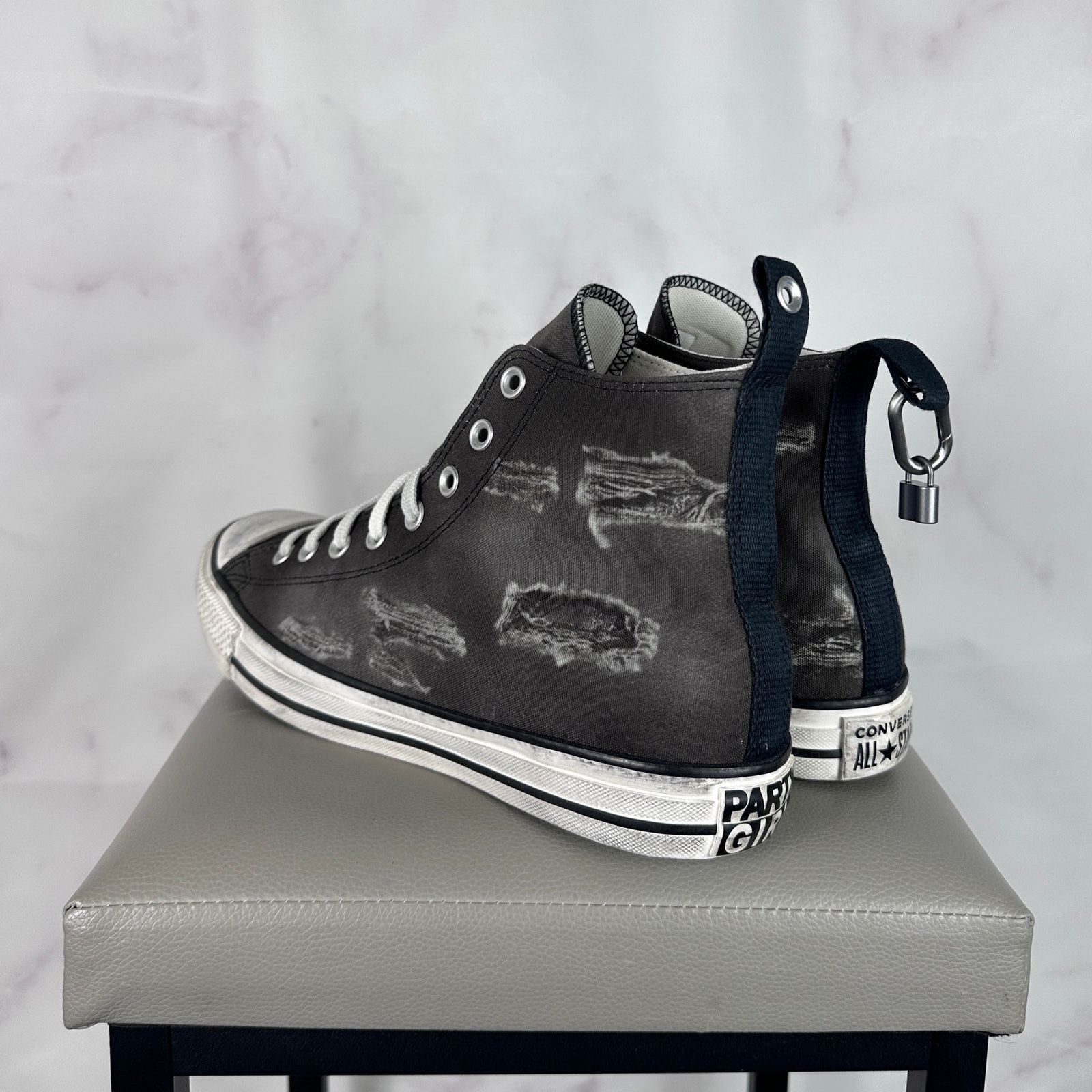 Converse Charli XCX Party Girl Distressed Chuck Taylor Grey Size US 10 / EU 43 - 2 Thumbnail