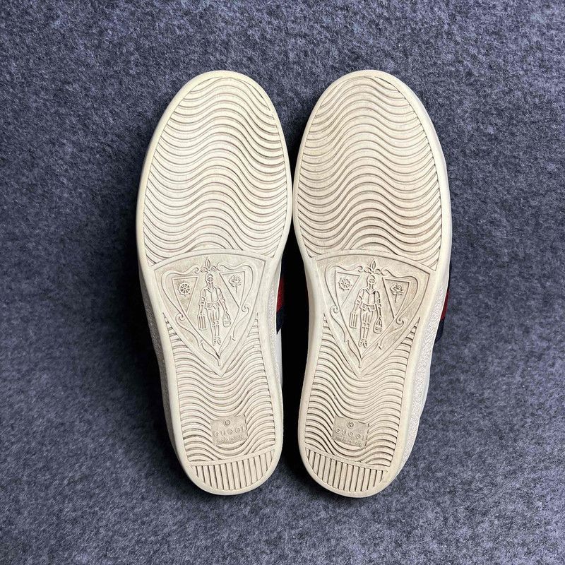 Gucci Gucci Fashion Sneakers in White Leather Size US 8 / EU 41 - 4 Thumbnail