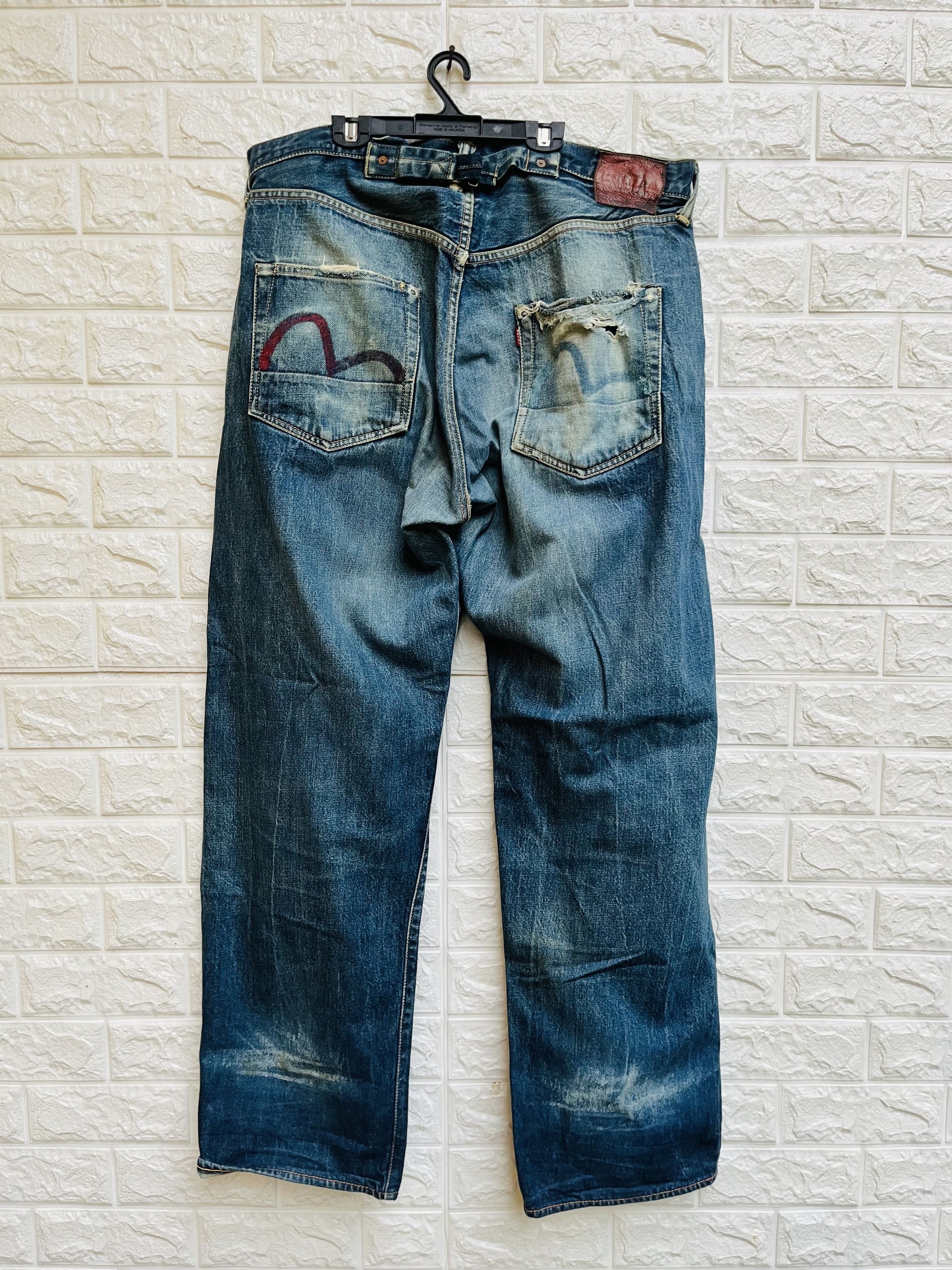 image of Evisu 2000S Japanese Designer Fashion Style in Dark Blue, Men's (Size 38)