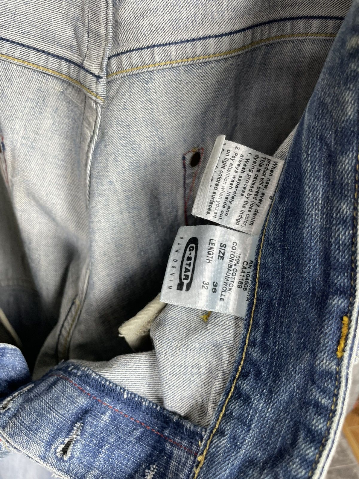 G-Star Vintage G-Star Fade Distressed Denim Jeans Y2K DG Japan Vibe Size US 36 / EU 52 - 19 Thumbnail