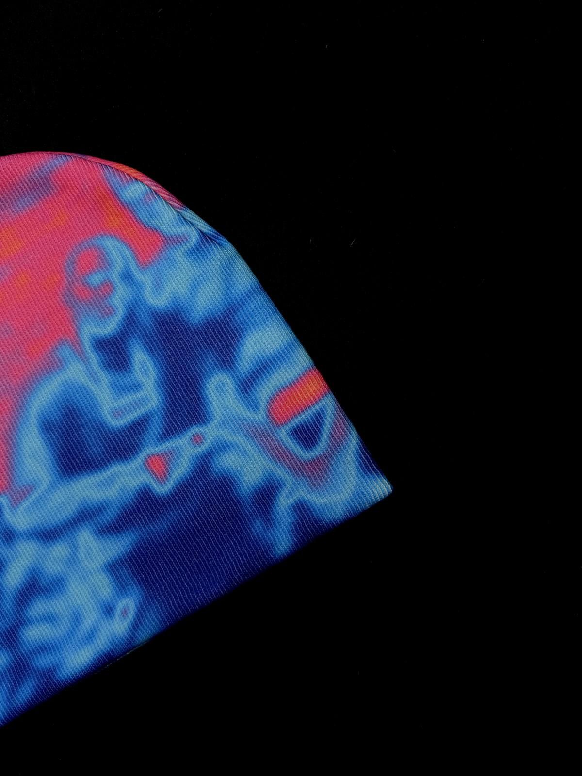 Japanese Brand Rare Y2k Infrared Thermal Heat Map No Cuff Knit Beanie Hat Size ONE SIZE - 5 Thumbnail