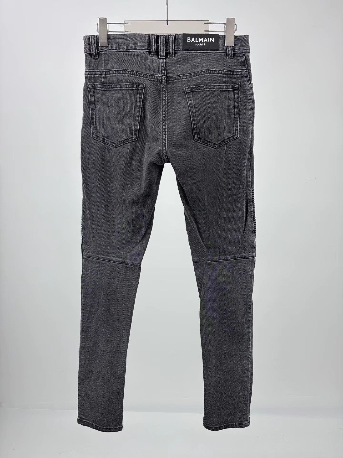 Balmain BALMAIN Washed Distressed Patchwork Jeans Size US 30 / EU 46 - 2 Thumbnail