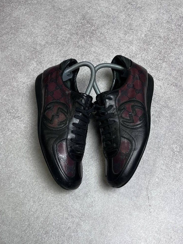 Vintage Gucci GG Monogram Leather Sneakers Us 6
