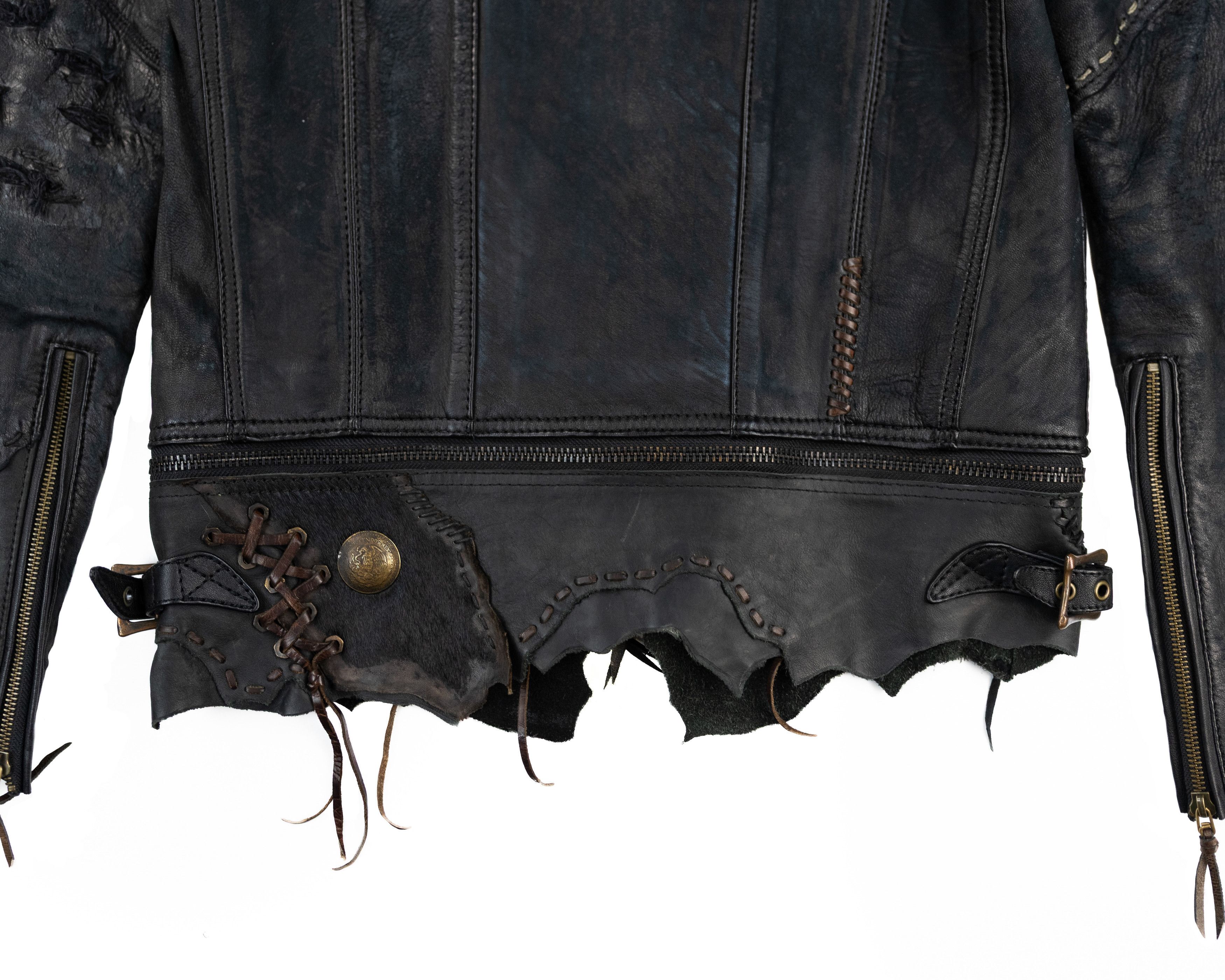 14th Addiction 14th Addiction “JK Desert” Distressed Leather Jacket Archive Size US S / EU 44-46 / 1 - 8 Thumbnail