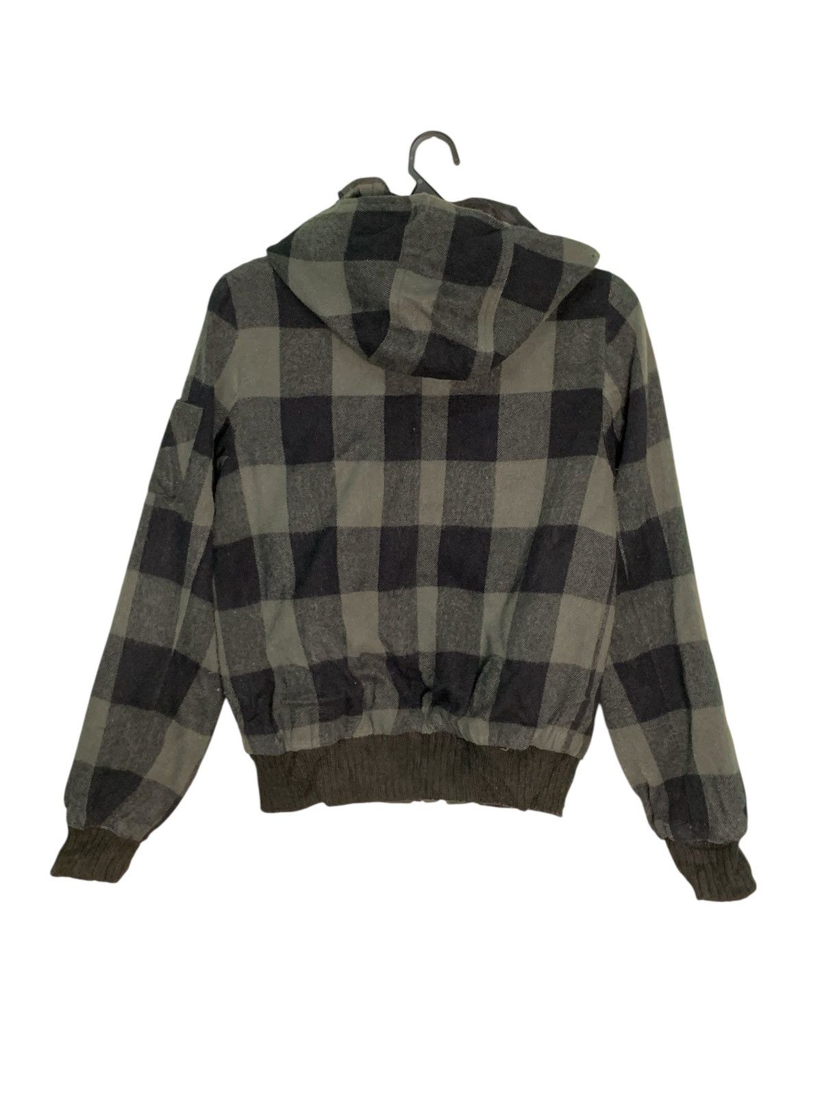 Japanese Brand Rare Design Riche Glamour Checked Bomber Jacket Hoodie Size M / US 6-8 / IT 42-44 - 2 Thumbnail