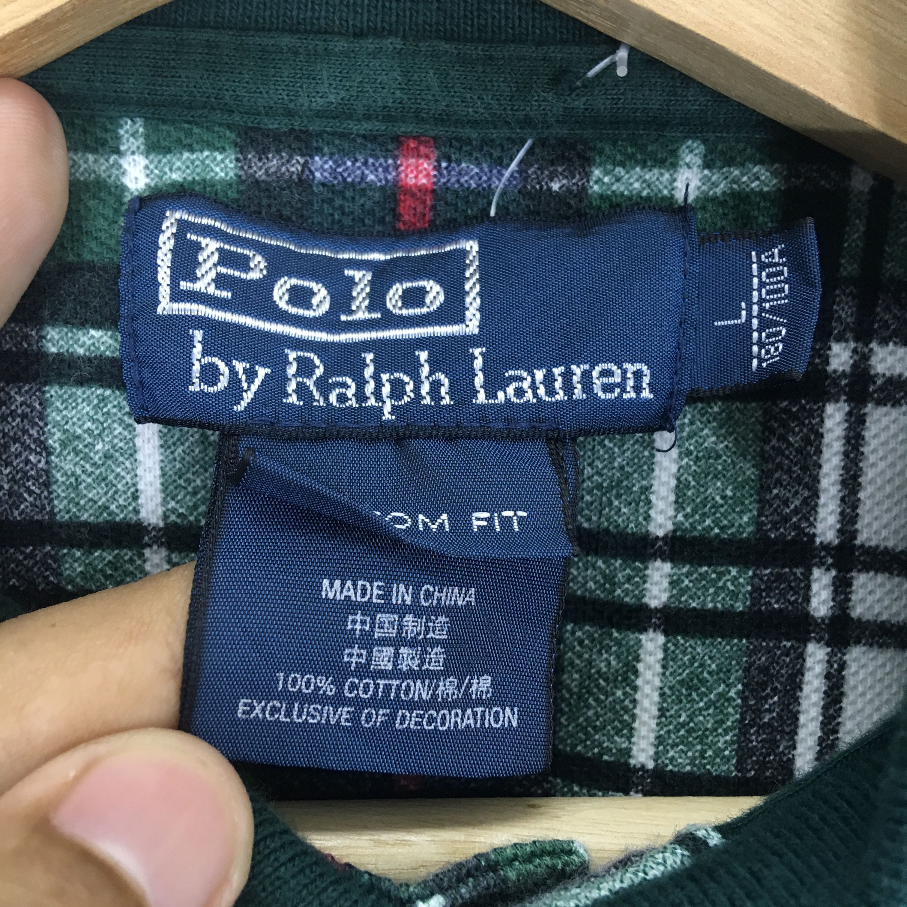 Polo Ralph Lauren Vintage Polo Ralph Lauren Big Pony Checkered Rugby Polo Tee Size US L / EU 52-54 / 3 - 8 Thumbnail
