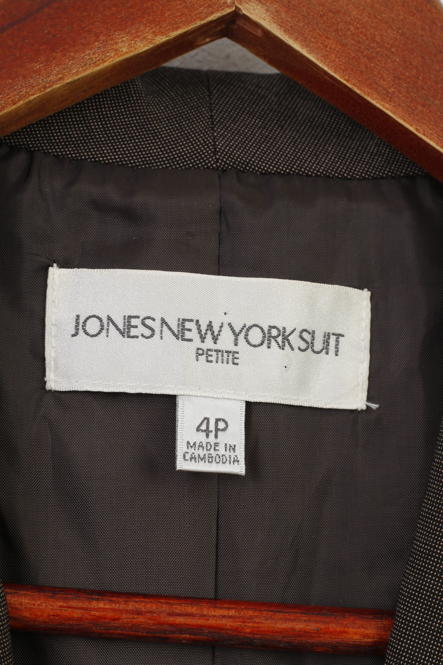 Jones New York Jones New York Suit Woman 4 Jacket Brown Brasted Collar 4222 Size S / US 4 / IT 40 - 4 Thumbnail