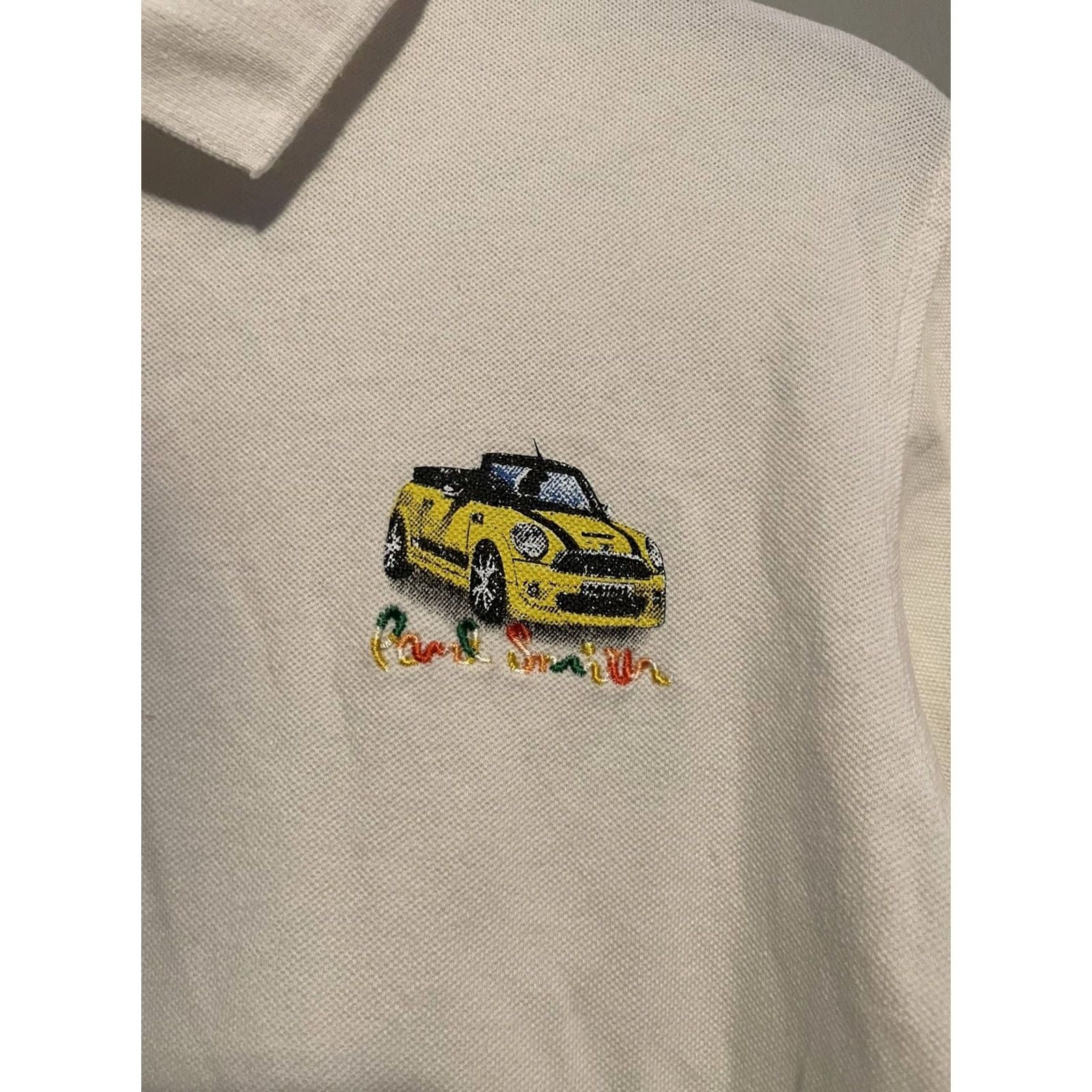 Paul Smith VINTAGE Paul Smith Mini Cooper Polo Shirt Mens XL White Embroidered B123 Size US XL / EU 56 / 4 - 6 Thumbnail