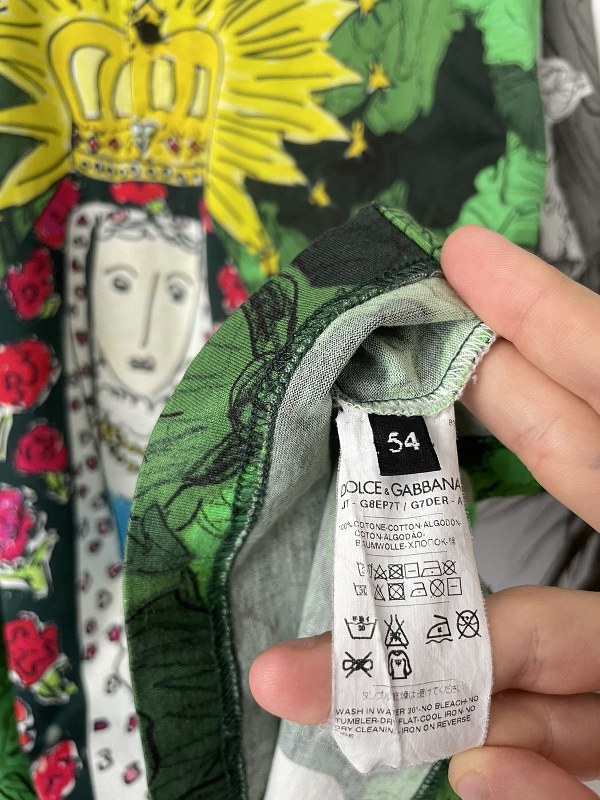 Dolce & Gabbana Dolce & Gabbana Virgin Mary Archive T-Shirt Full Print Size US L / EU 52-54 / 3 - 11 Thumbnail
