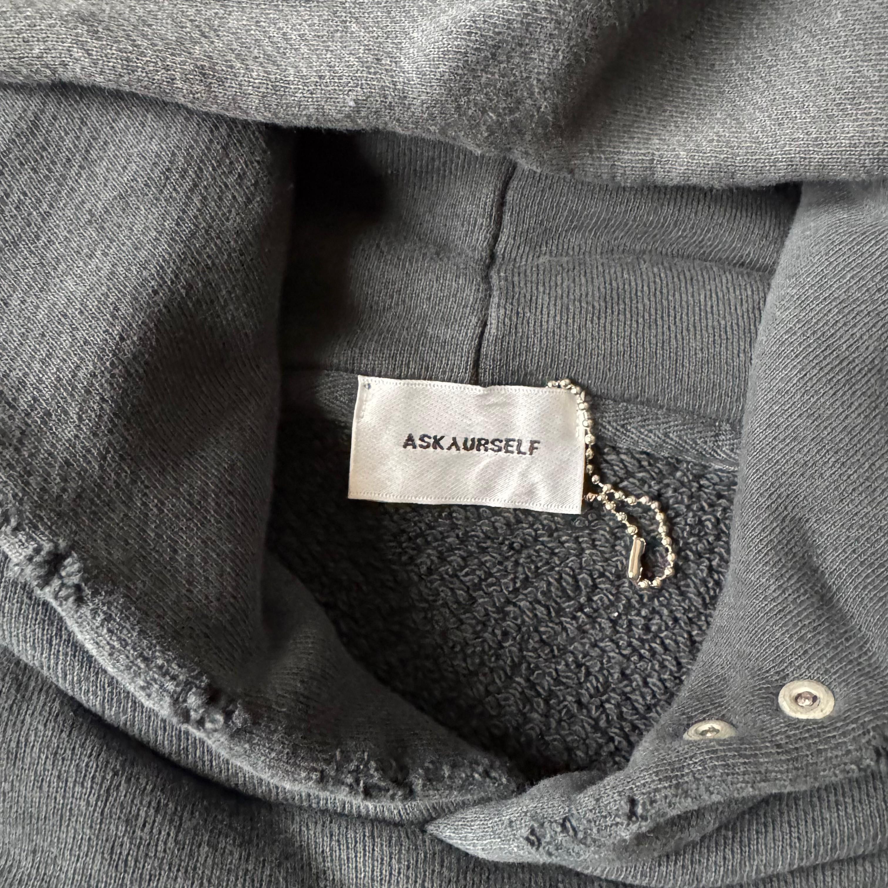 Askyurself Washed Black Banned Repaired Logo Oversized Raglan Hoodie Size US S / EU 44-46 / 1 - 5 Thumbnail