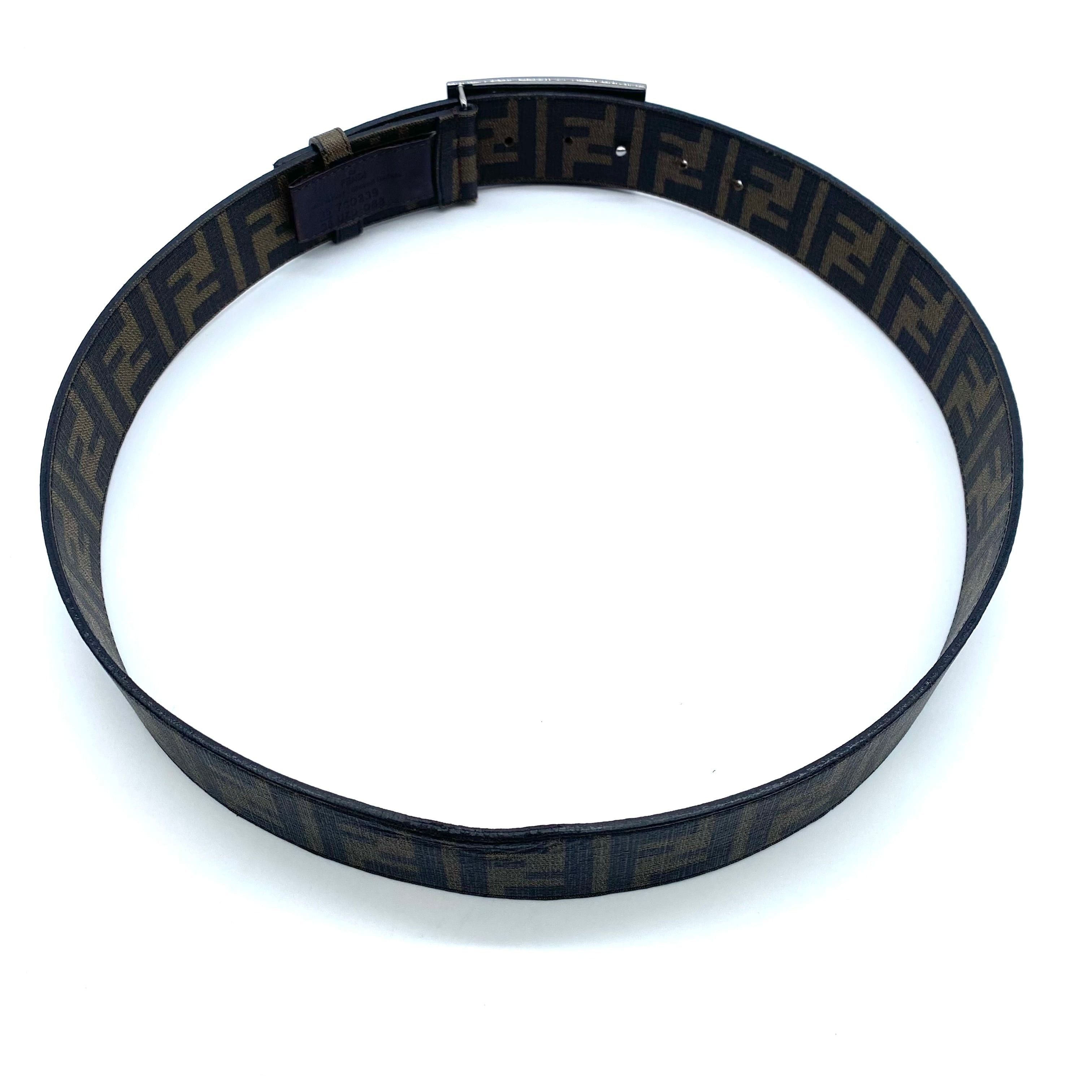 Fendi Vintage FENDI Zucca Belt Size 38 - 4 Thumbnail