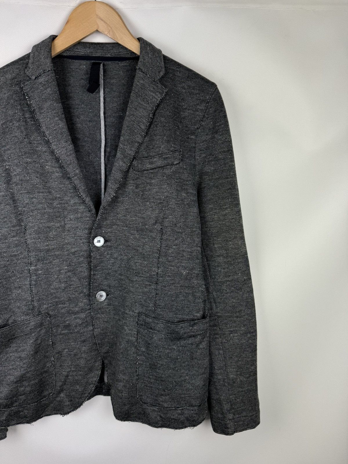 Harris Wharf London Harris Wharf London Cotton / Linen Unlined Blazer Jacket Size 38R - 3 Thumbnail