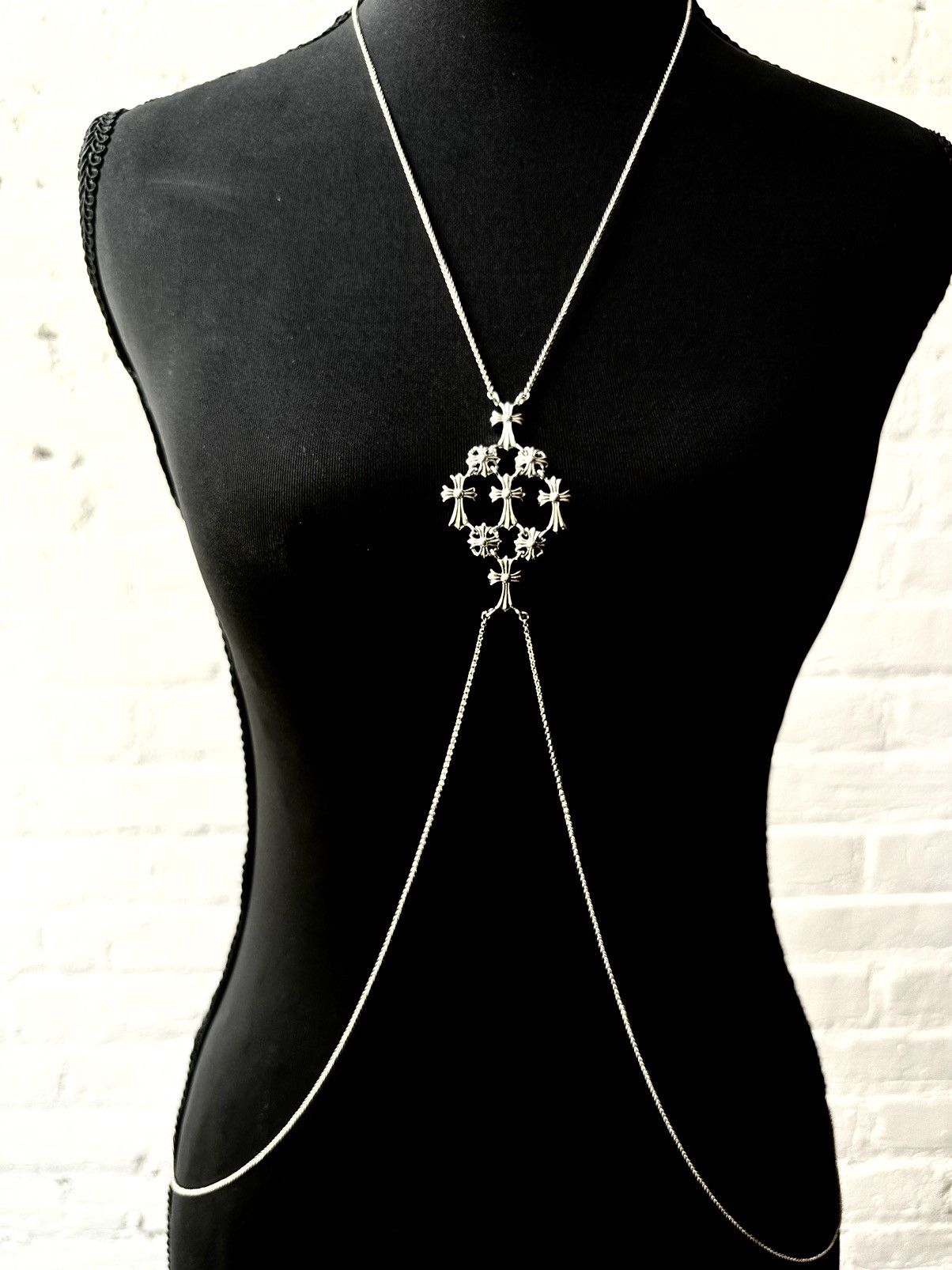 Chrome Hearts 1 of 1 FULL BODY CHAIN MULTI CROSS SILVER Size ONE SIZE - 1 Thumbnail