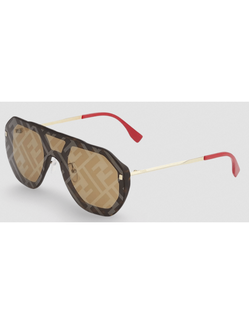 Fendi o1loc1c0824 Size: OS / Sunglasses in Black Brown Size ONE SIZE - 2 Thumbnail
