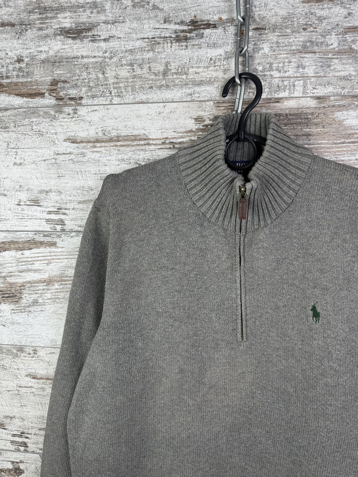 Polo Ralph Lauren Mens Vintage Polo Ralph Lauren 1/3 zip sweater sweatshirt Size US L / EU 52-54 / 3 - 3 Thumbnail