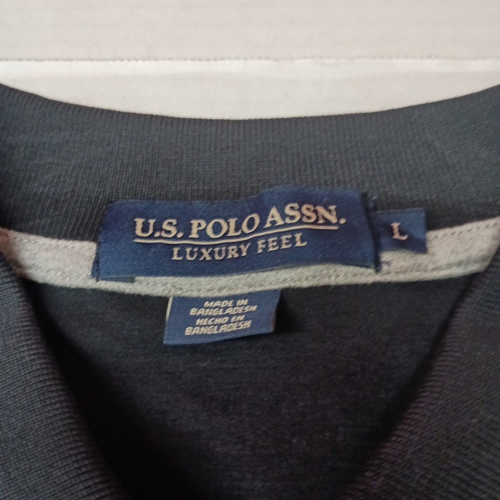 U.S. Polo Assn. U.S. Polo Assn Interlock Polo Shirt Black Men's Size L Large Size US L / EU 52-54 / 3 - 3 Thumbnail