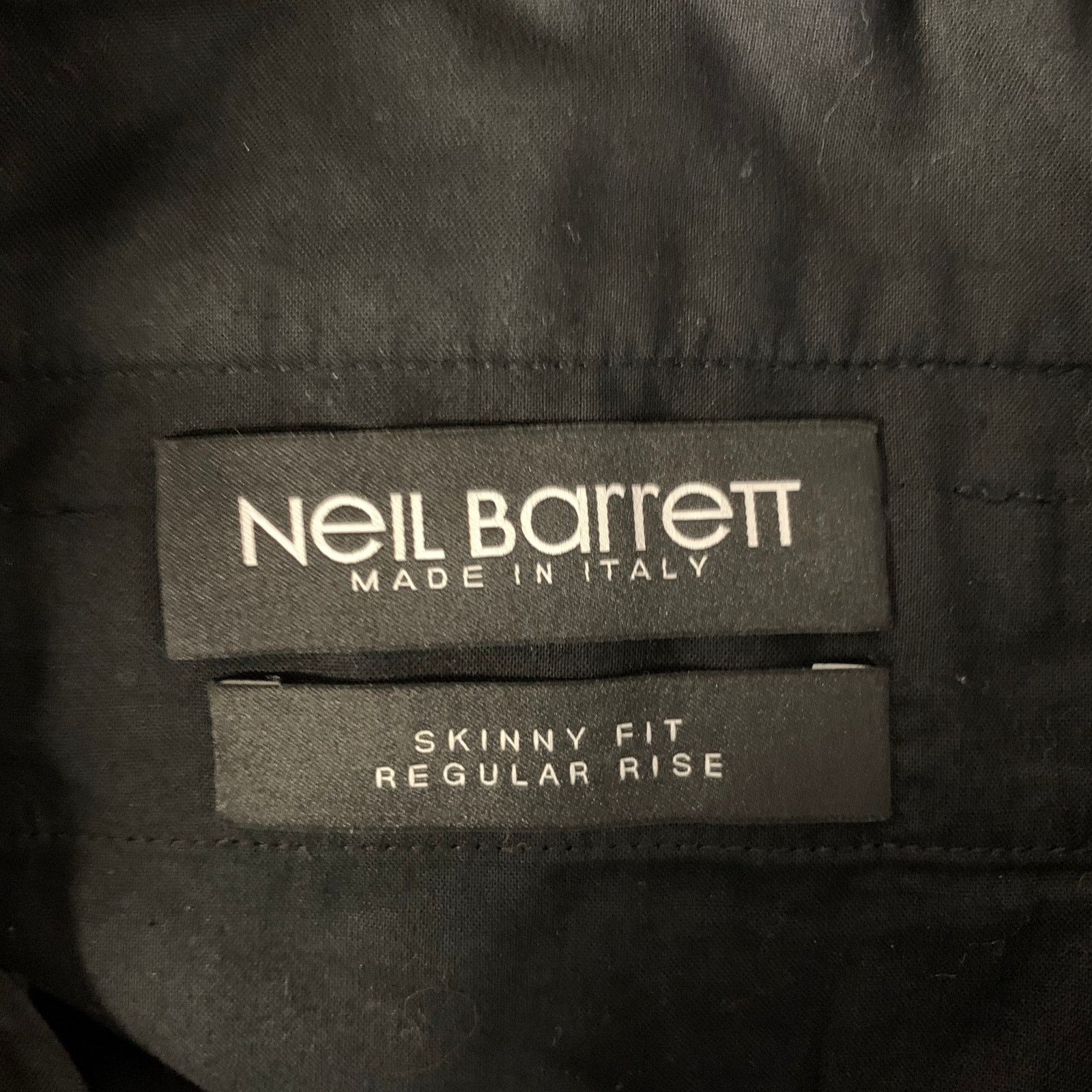 Neil Barrett NEIL BARRETT Size 32 Black Zip Pocket Skinny Pants Size US 32 / EU 48 - 4 Thumbnail