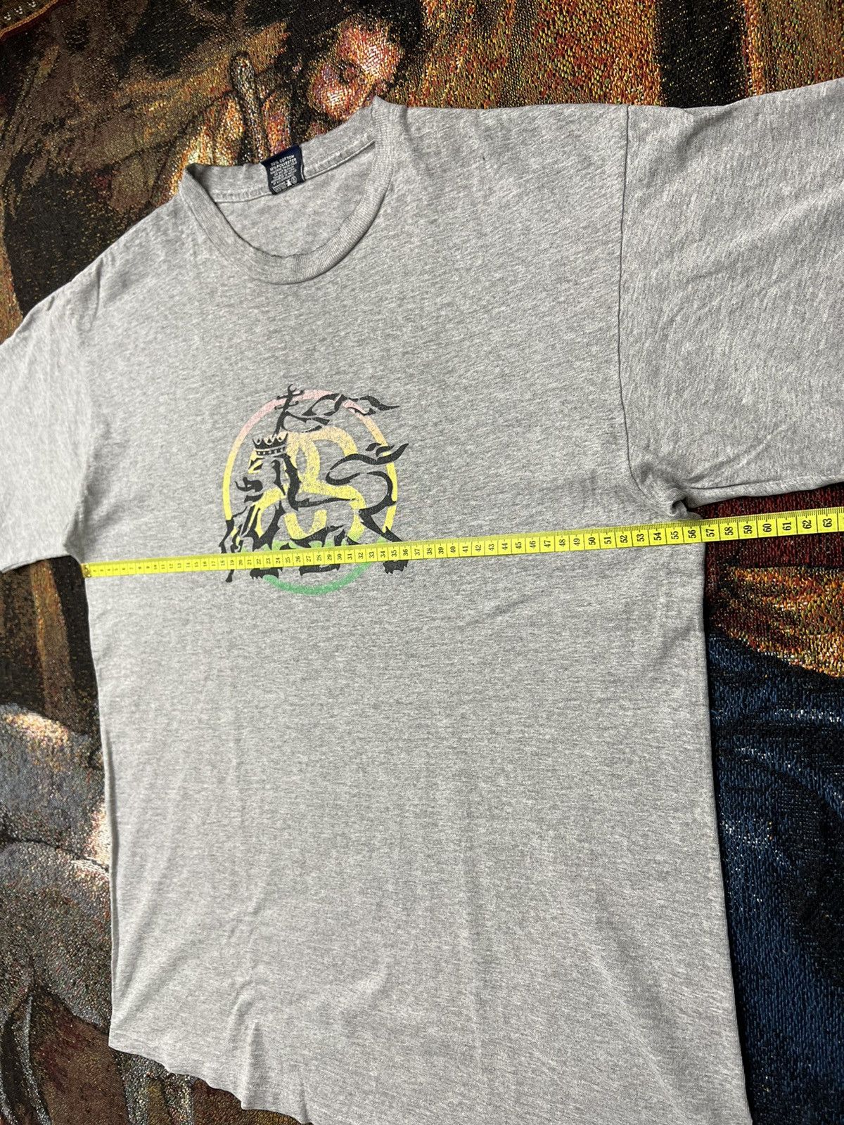 Stussy 90s Stussy Rasta Lion Tee Size US L / EU 52-54 / 3 - 9 Thumbnail