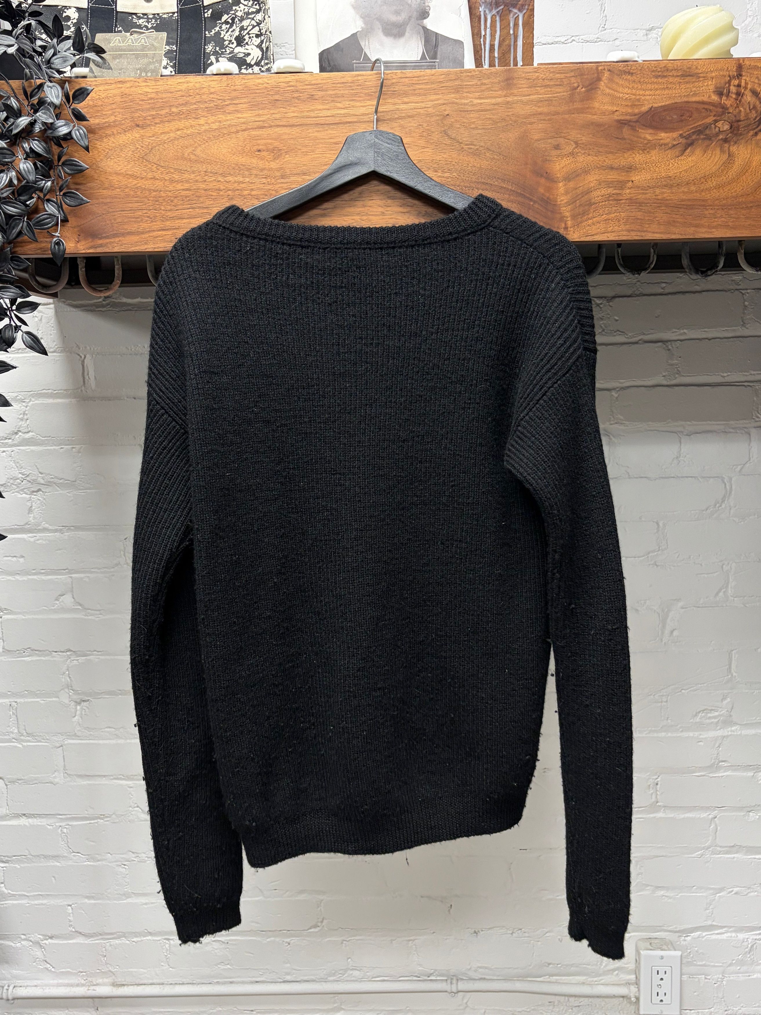 Raf Simons AW2016 Raf Simons ‘Detroit’ Patched Black Knit Sweater Size US M / EU 48-50 / 2 - 4 Thumbnail