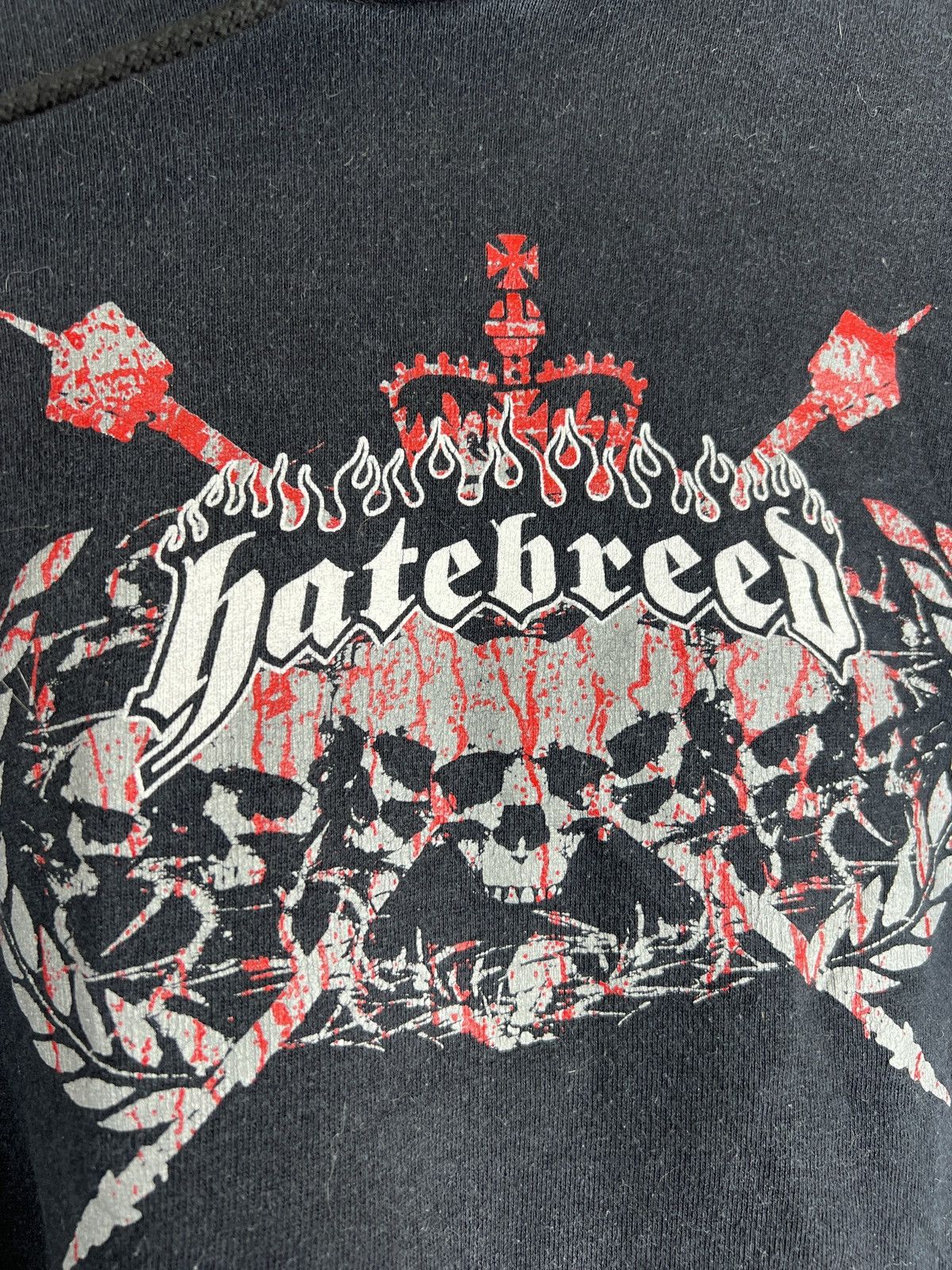 Band Tees Vintage 90s Hatebreed Hoodie Sweatshirt Black M Size US M / EU 48-50 / 2 - 7 Thumbnail