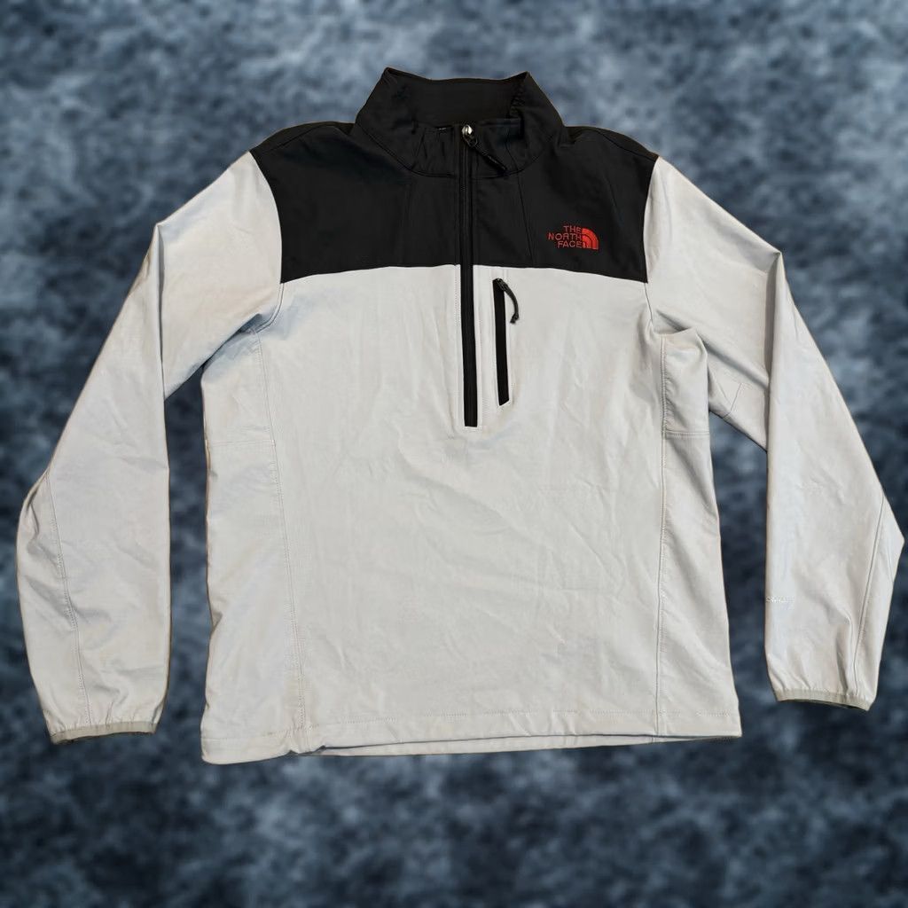 The North Face VINTAGE? The North Face 1/2 Zip Jacket Men’s Medium Windwall Grey PullOver Size US M / EU 48-50 / 2 - 1 Thumbnail